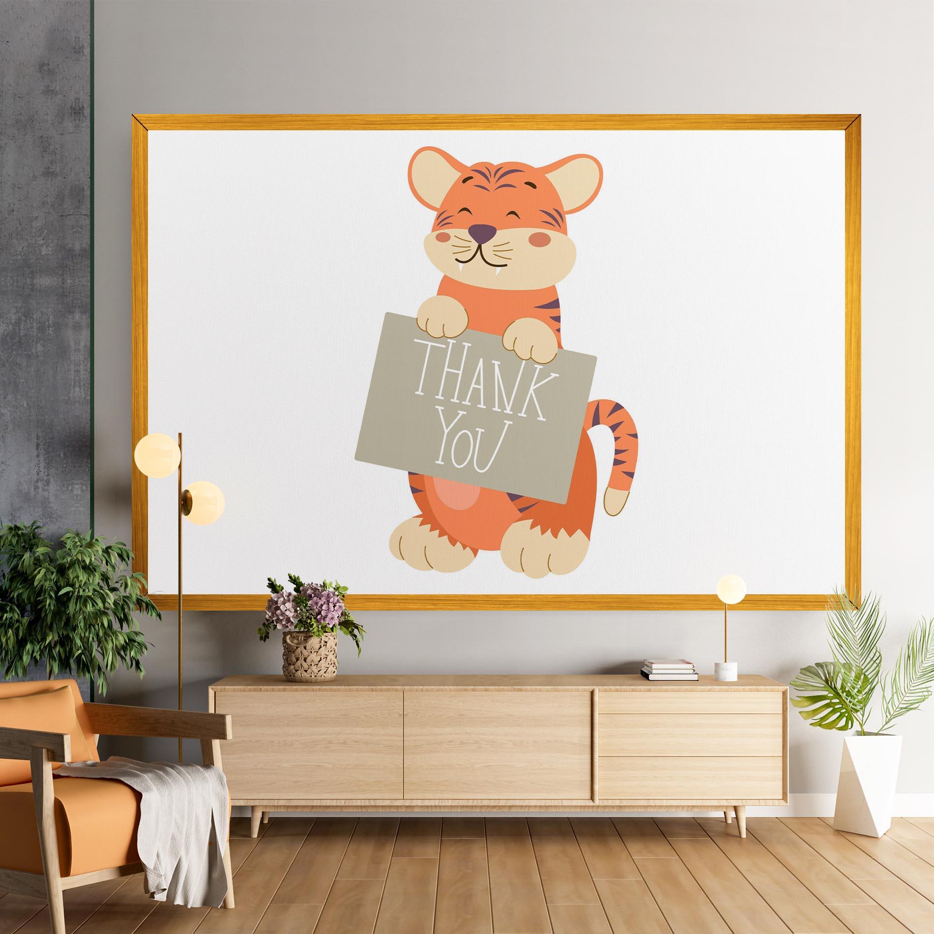 Leinwandbild Tiger Thank U mockup 9