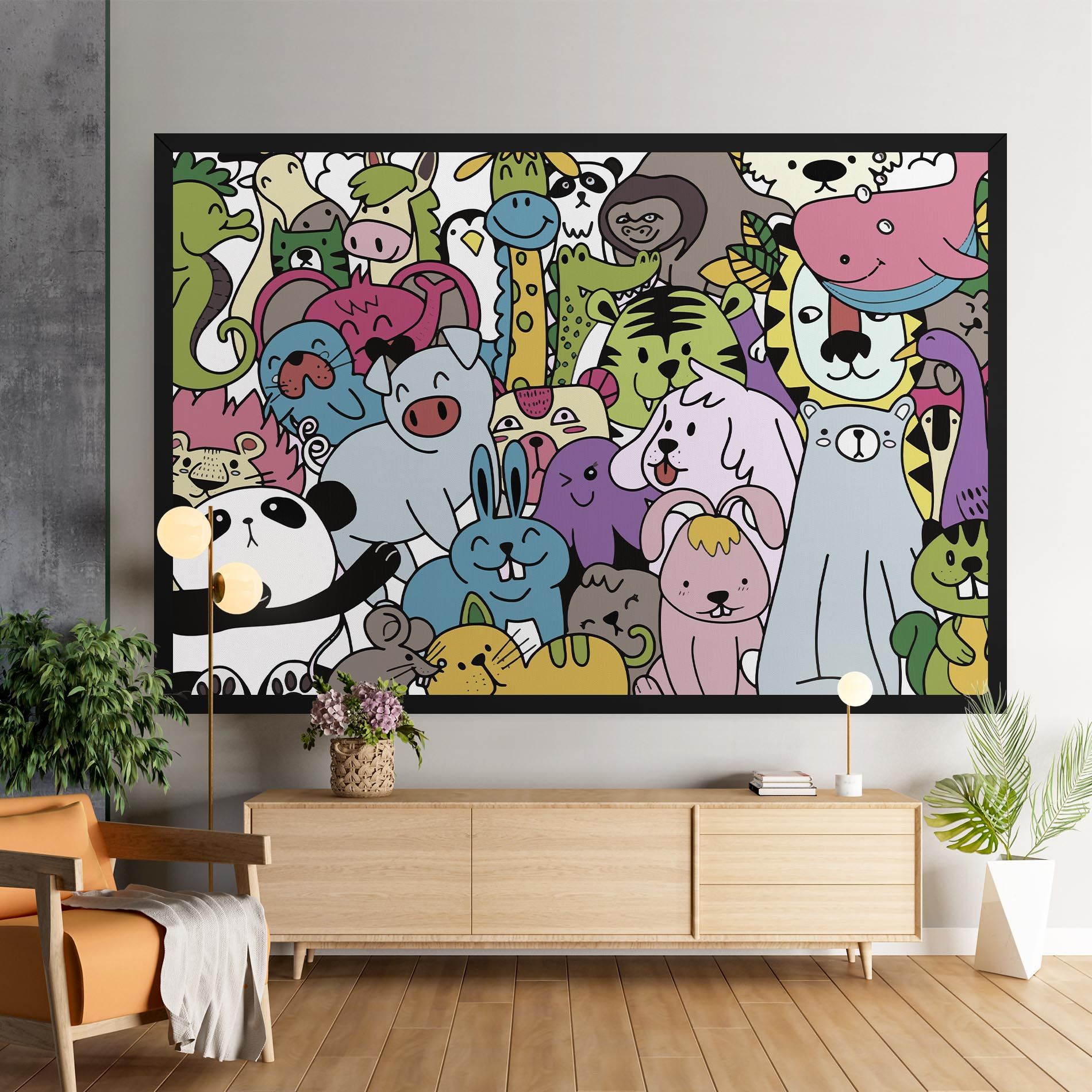 Animals Cartoon mockup 9