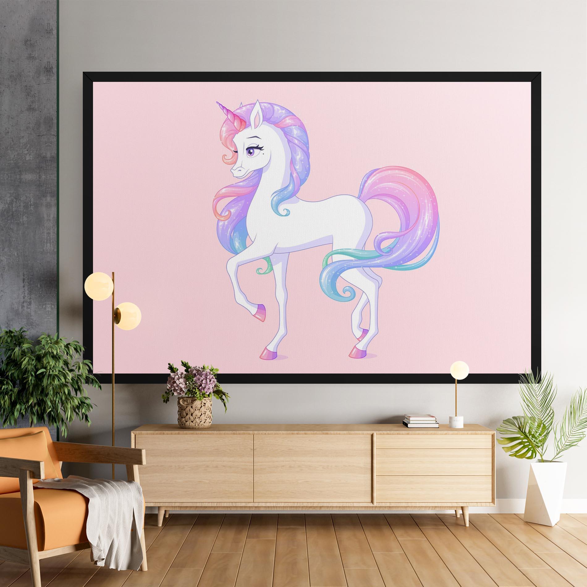 Leinwandbild Beautiful Unicorn mockup 9