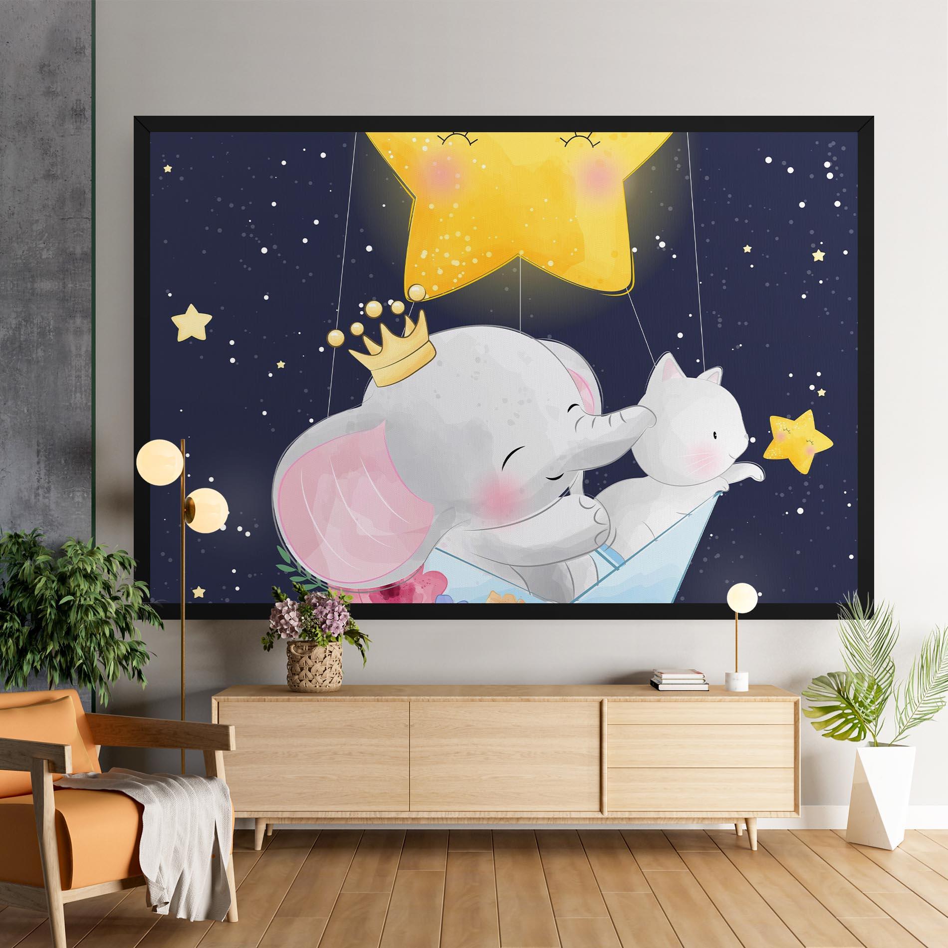Leinwandbild Elephant Cat mockup 9
