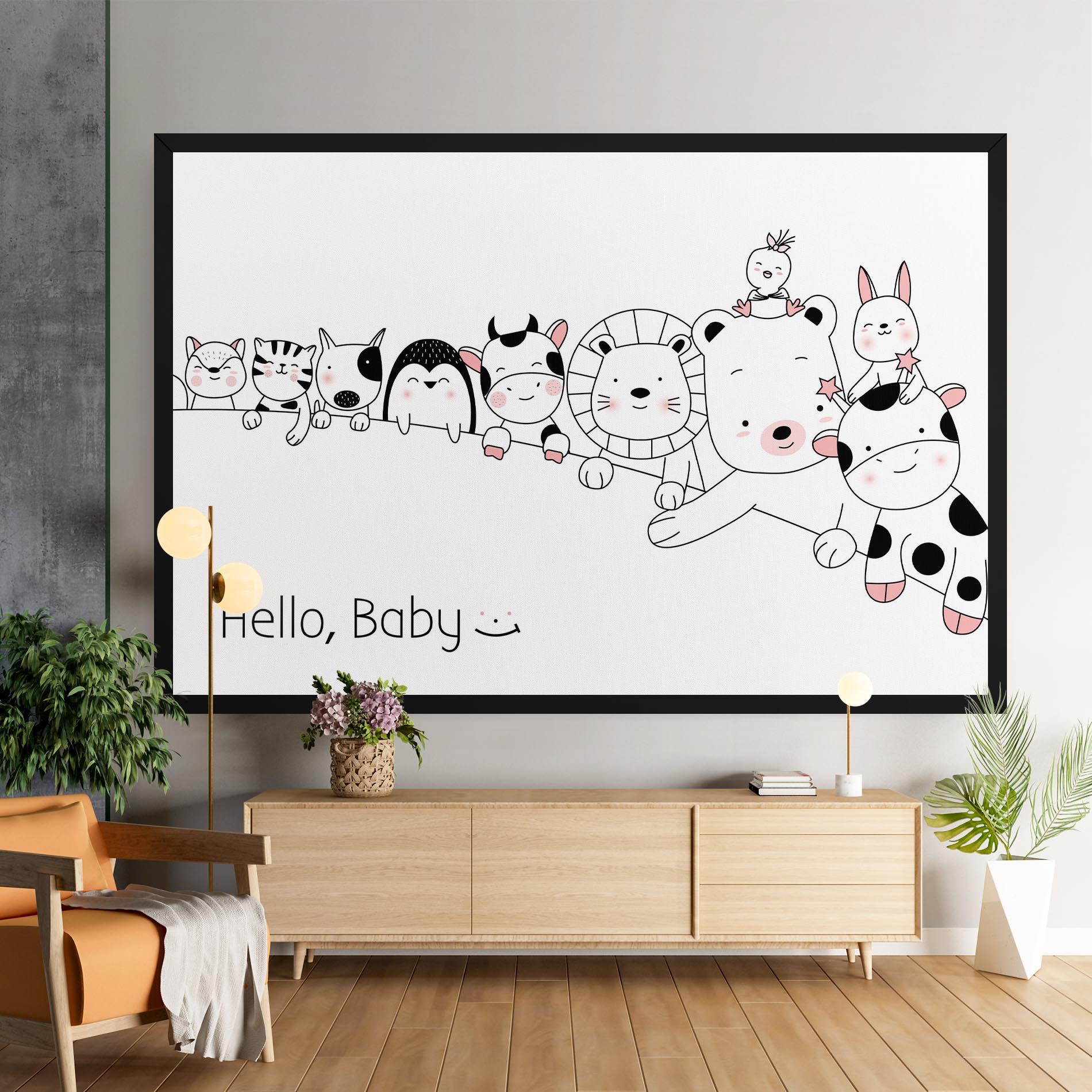 Leinwandbild Hello Baby mockup 9