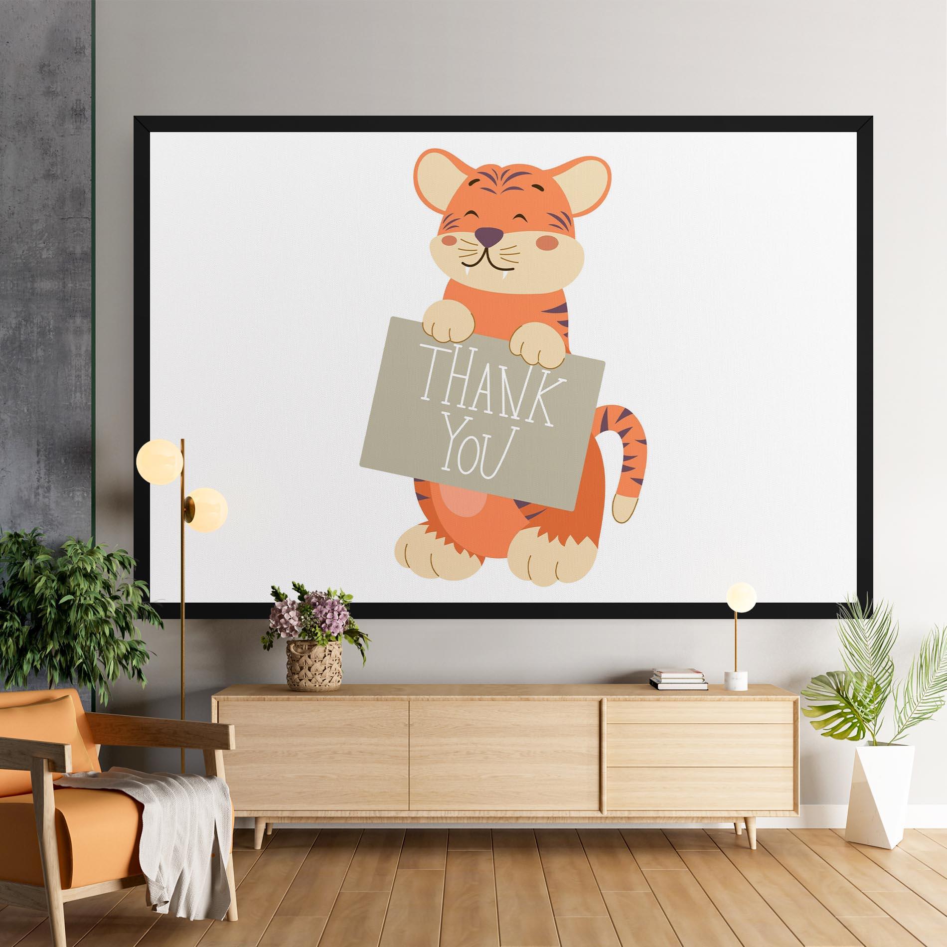 Leinwandbild Tiger Thank U mockup 9