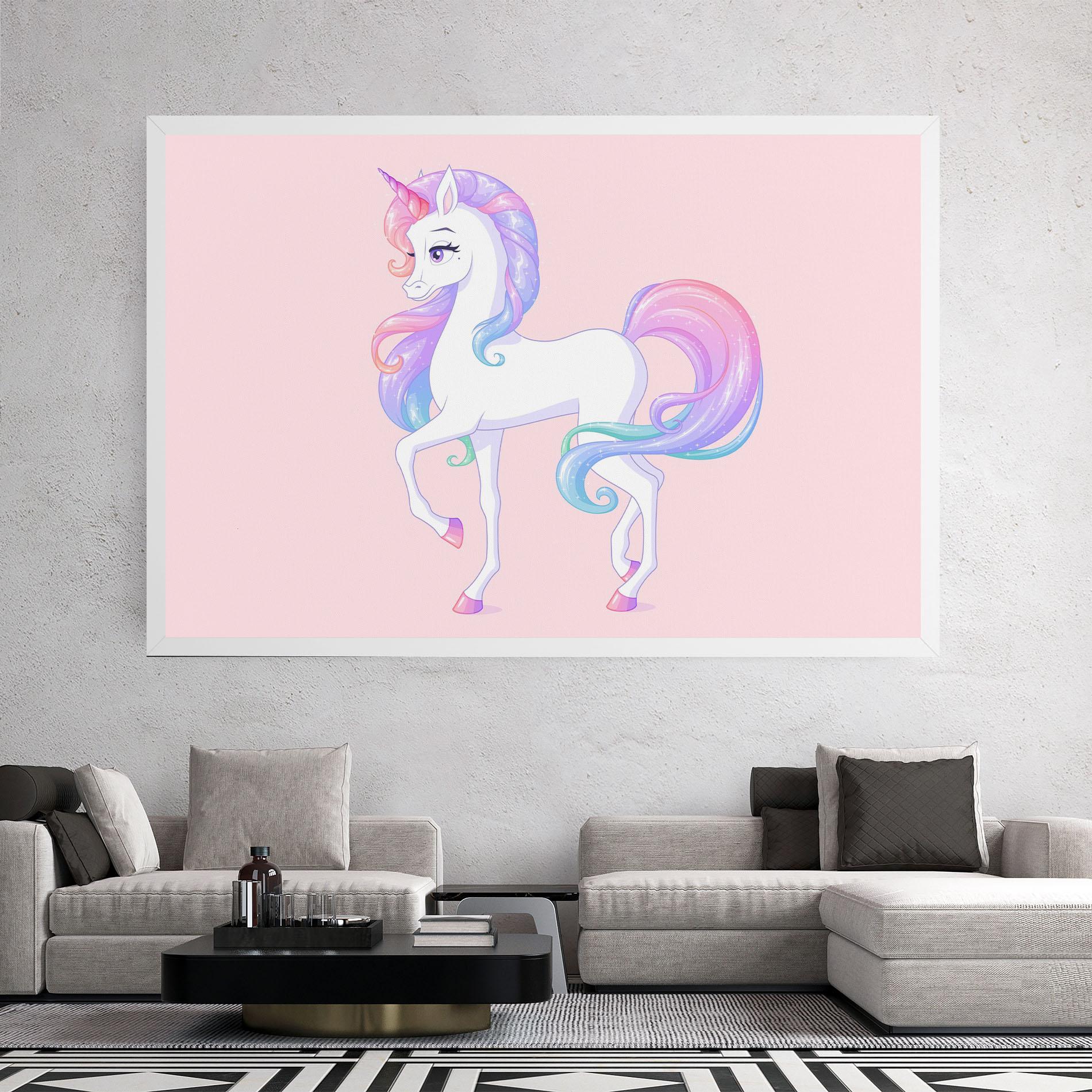 Leinwandbild Beautiful Unicorn mockup 2