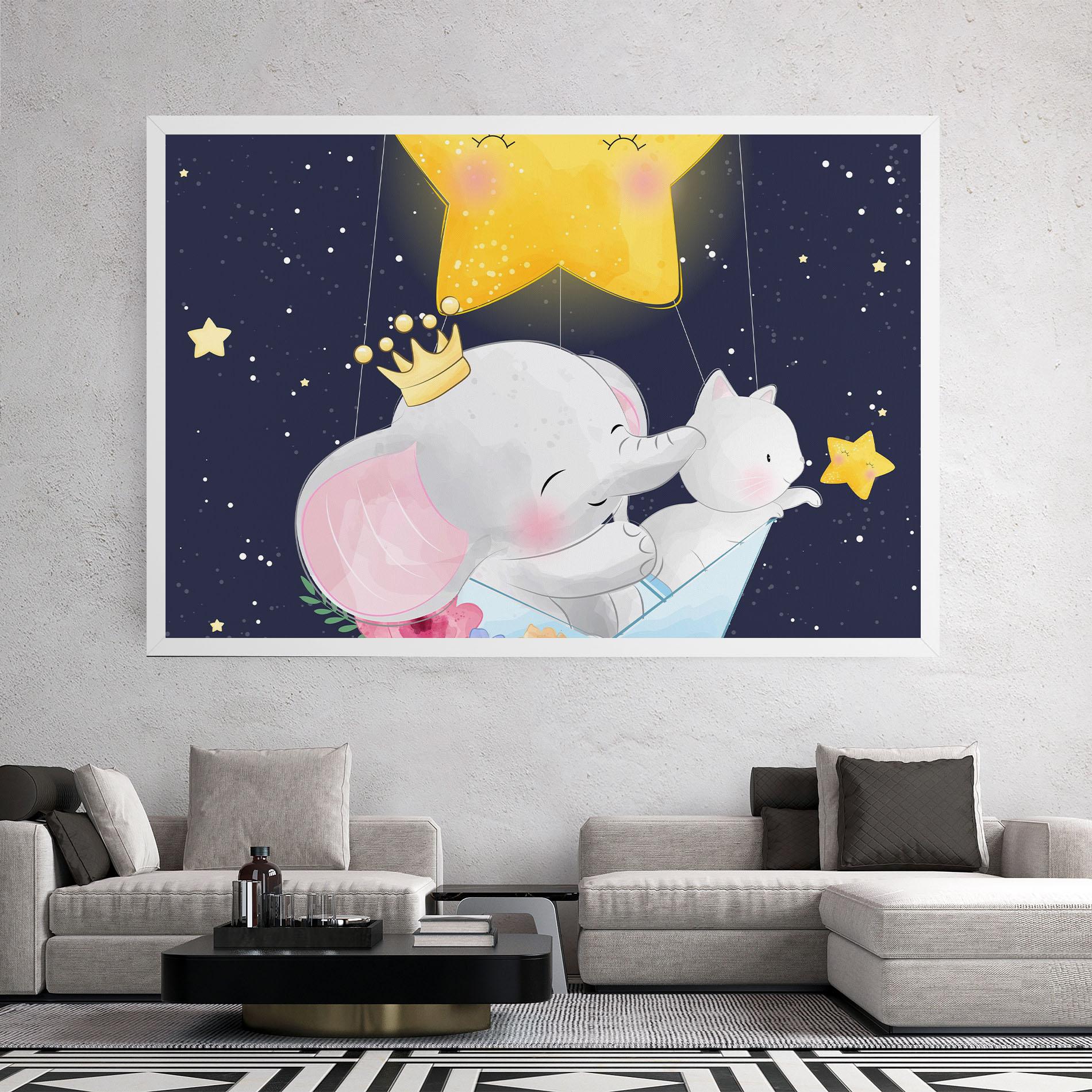 Leinwandbild Elephant Cat mockup 2