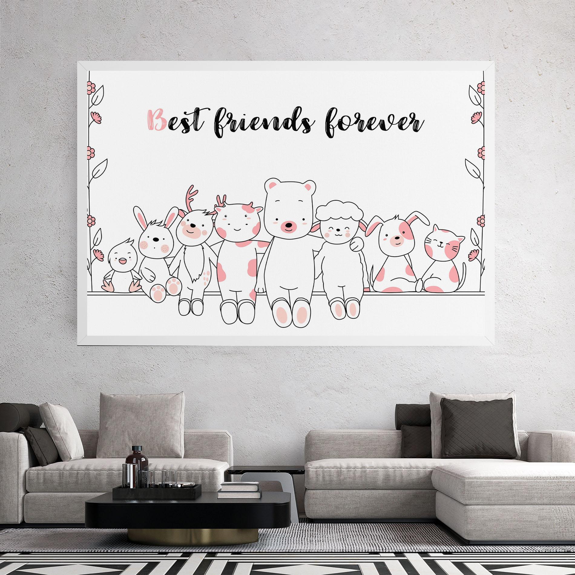 Leinwandbild Friends Forever mockup 2