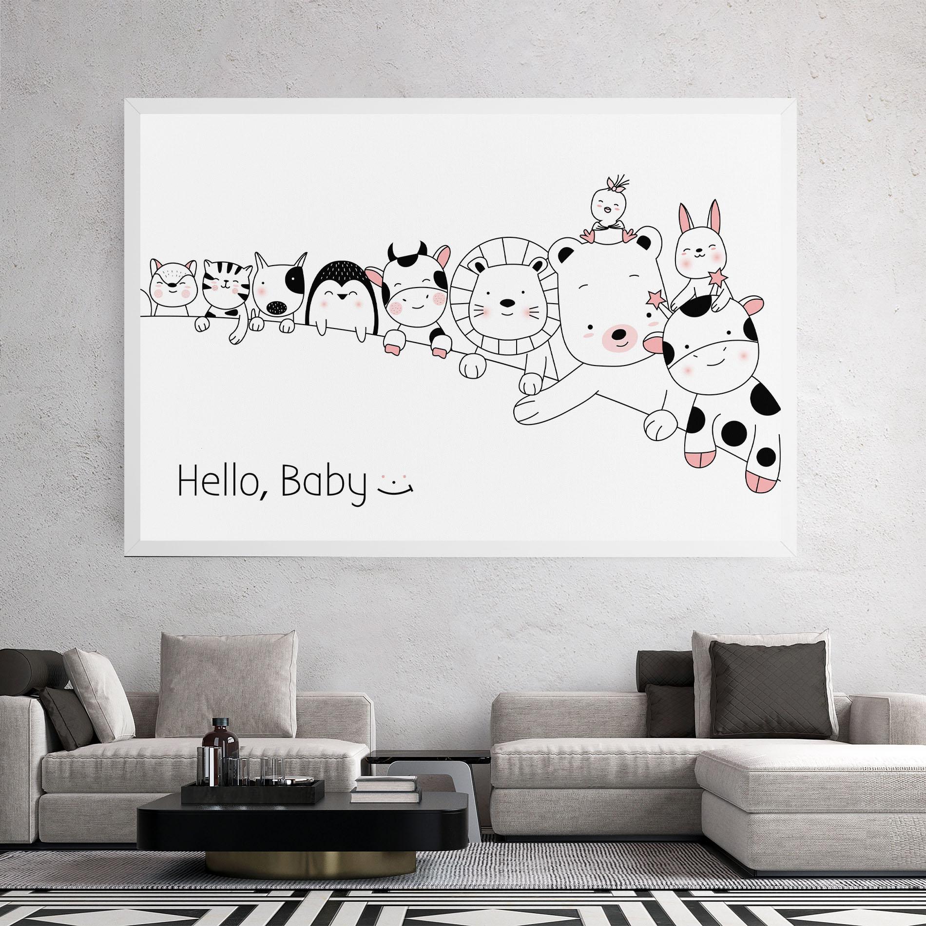 Leinwandbild Hello Baby mockup 2