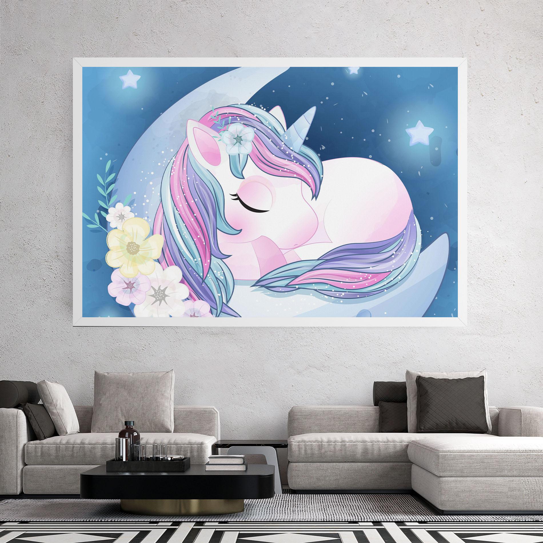 Leinwandbild Moon Unicorn mockup 2