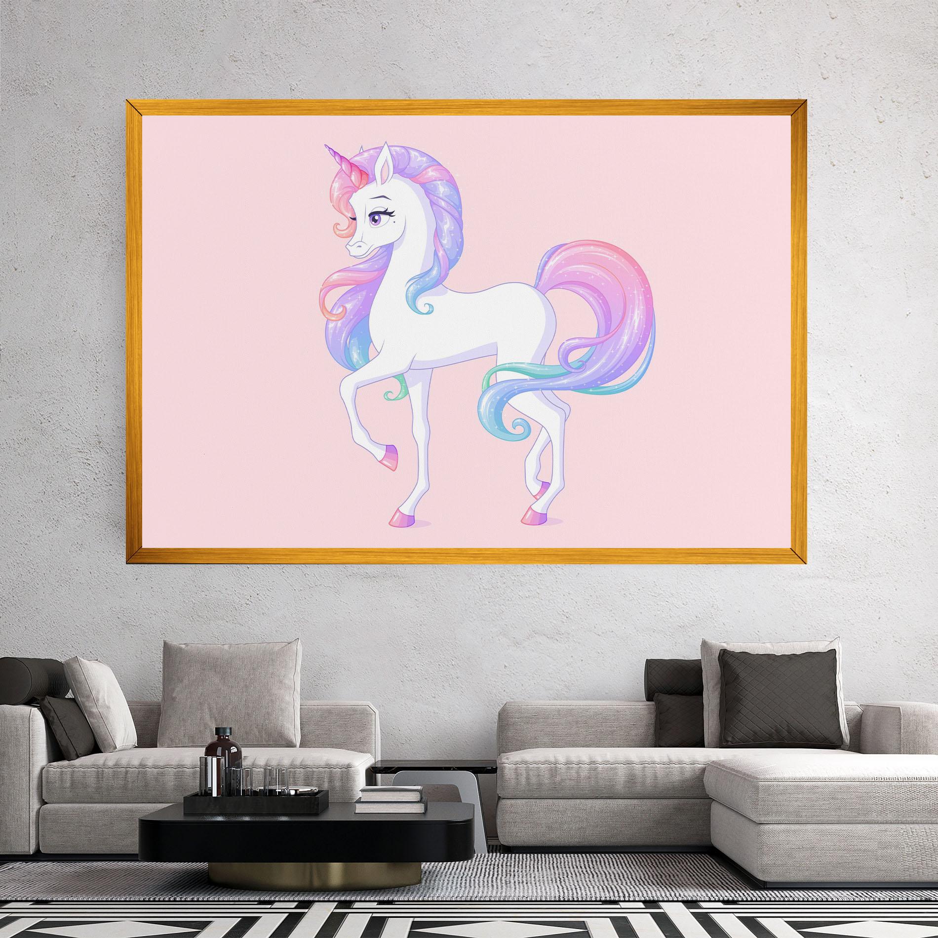 Leinwandbild Beautiful Unicorn mockup 2
