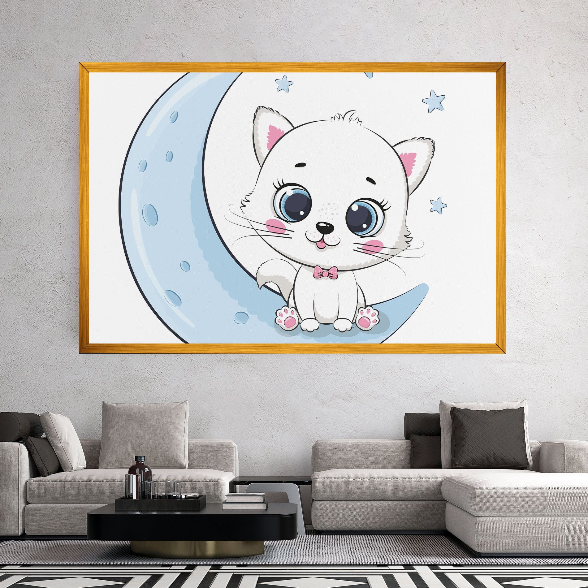 Blue Moon Cat mockup 2