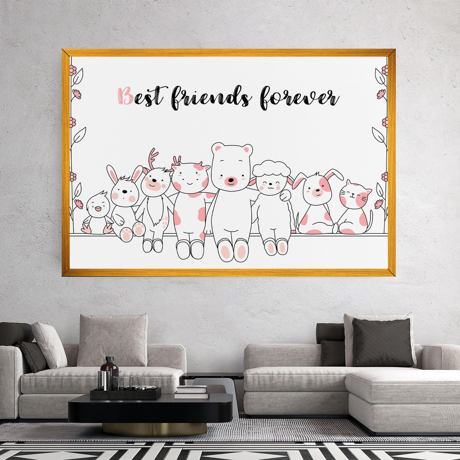 Leinwandbild Friends Forever mockup 2