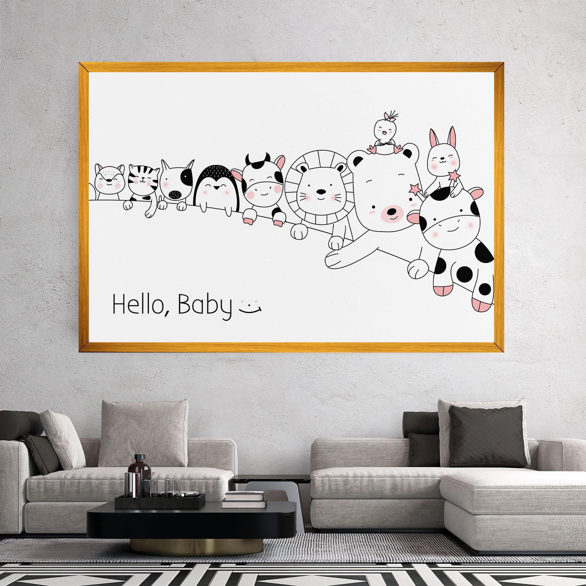 Leinwandbild Hello Baby mockup 2