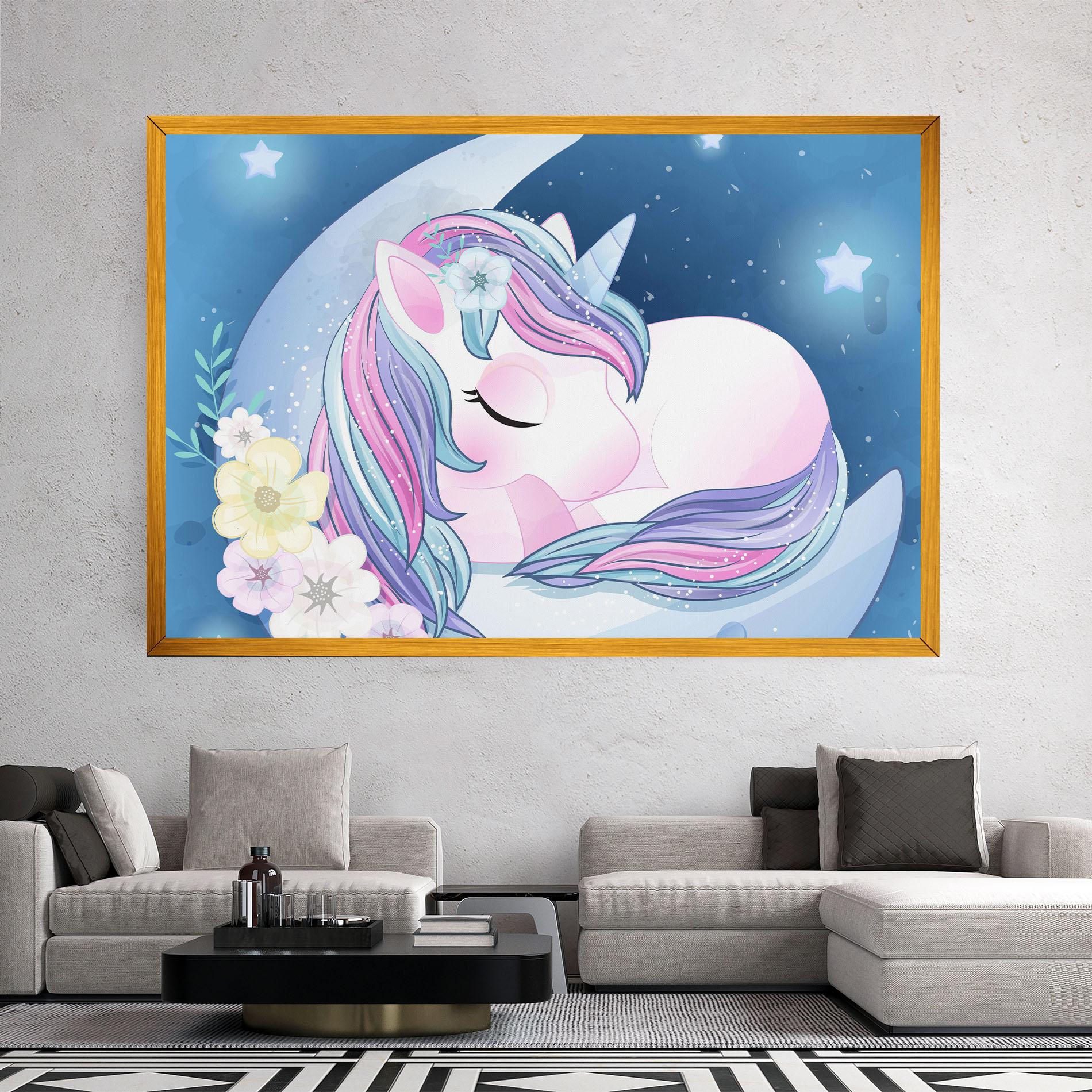 Leinwandbild Moon Unicorn mockup 2