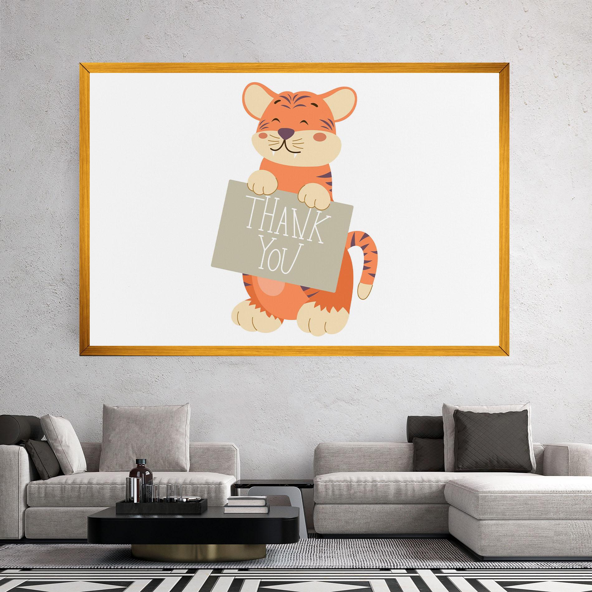 Leinwandbild Tiger Thank U mockup 2