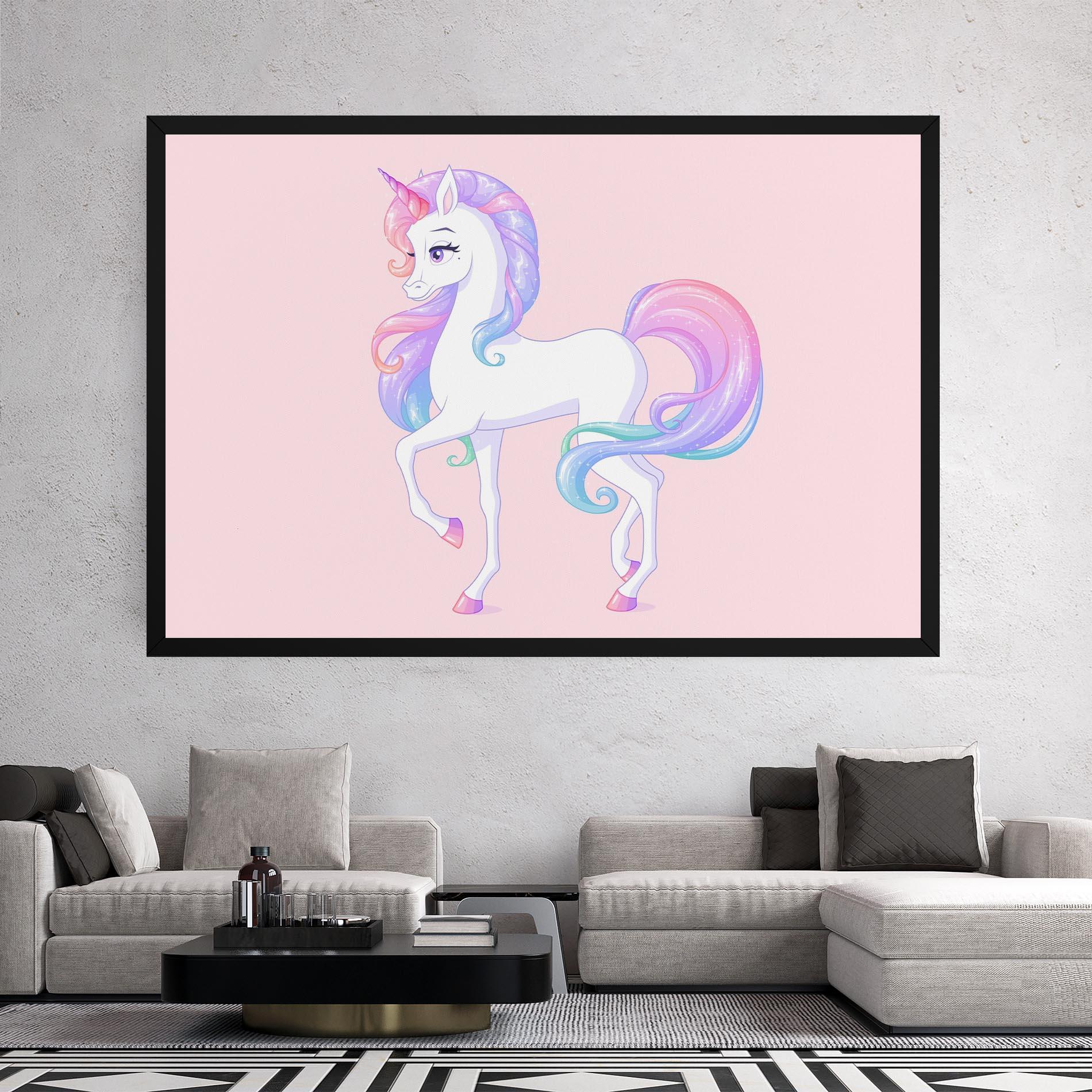 Leinwandbild Beautiful Unicorn mockup 2