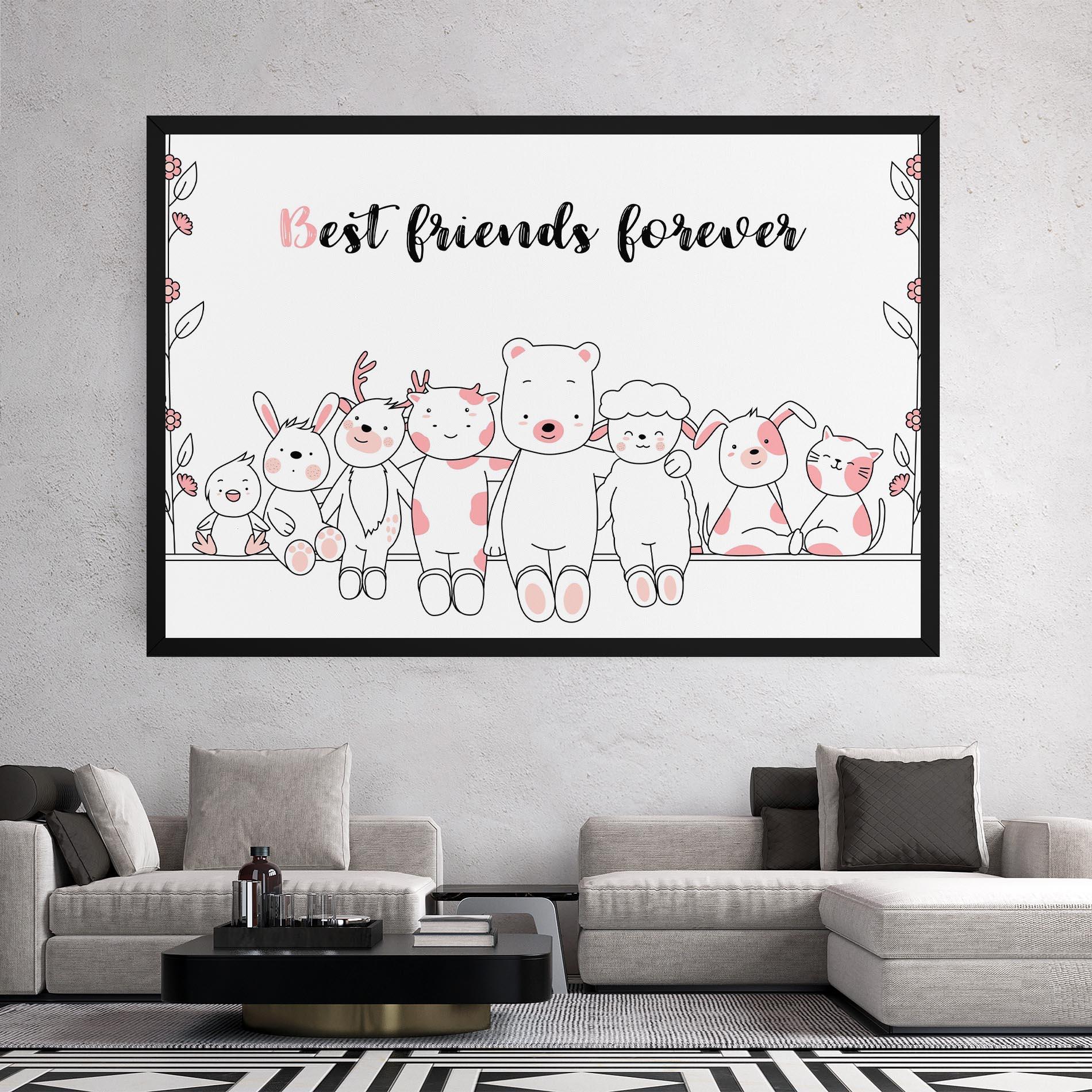 Leinwandbild Friends Forever mockup 2