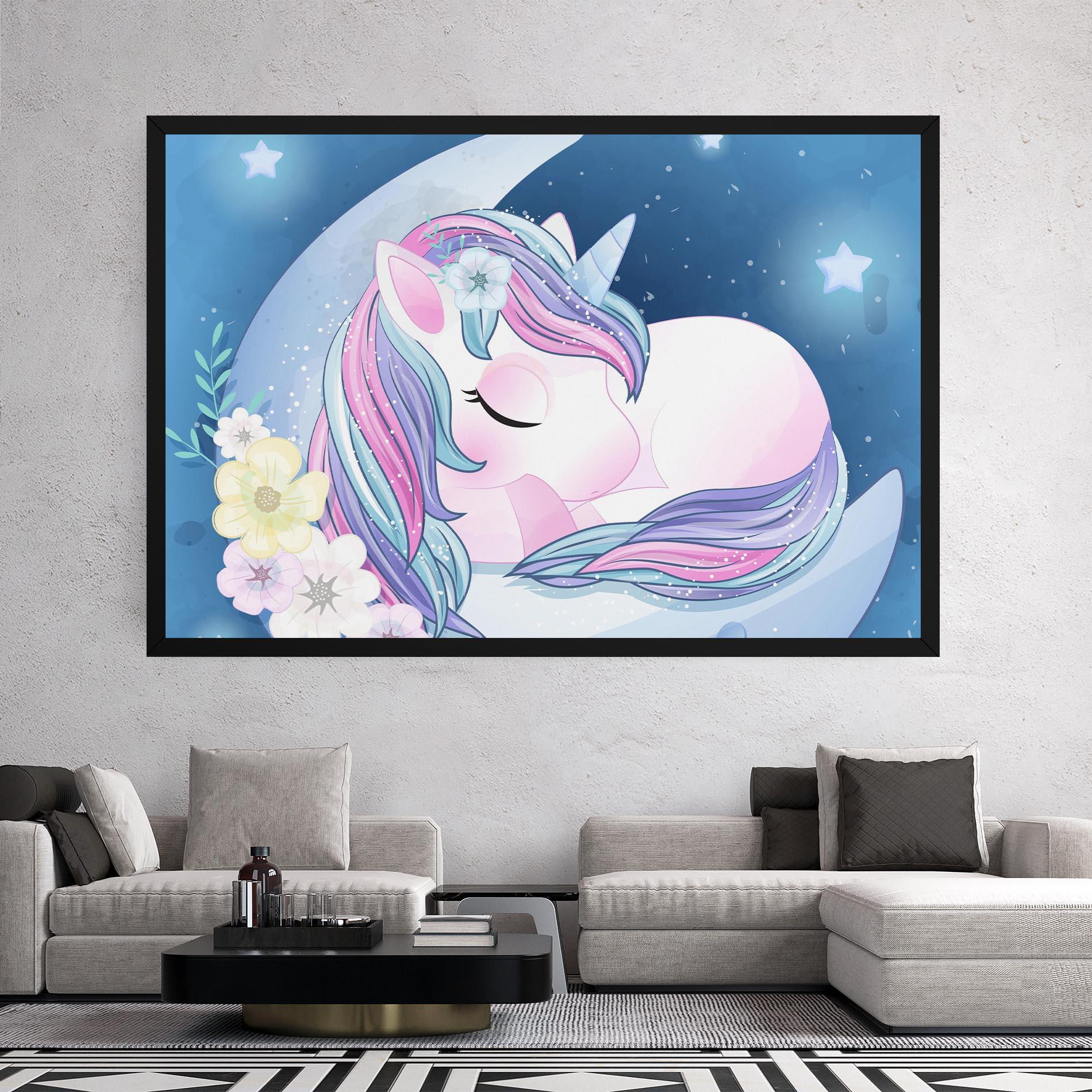 Leinwandbild Moon Unicorn mockup 2