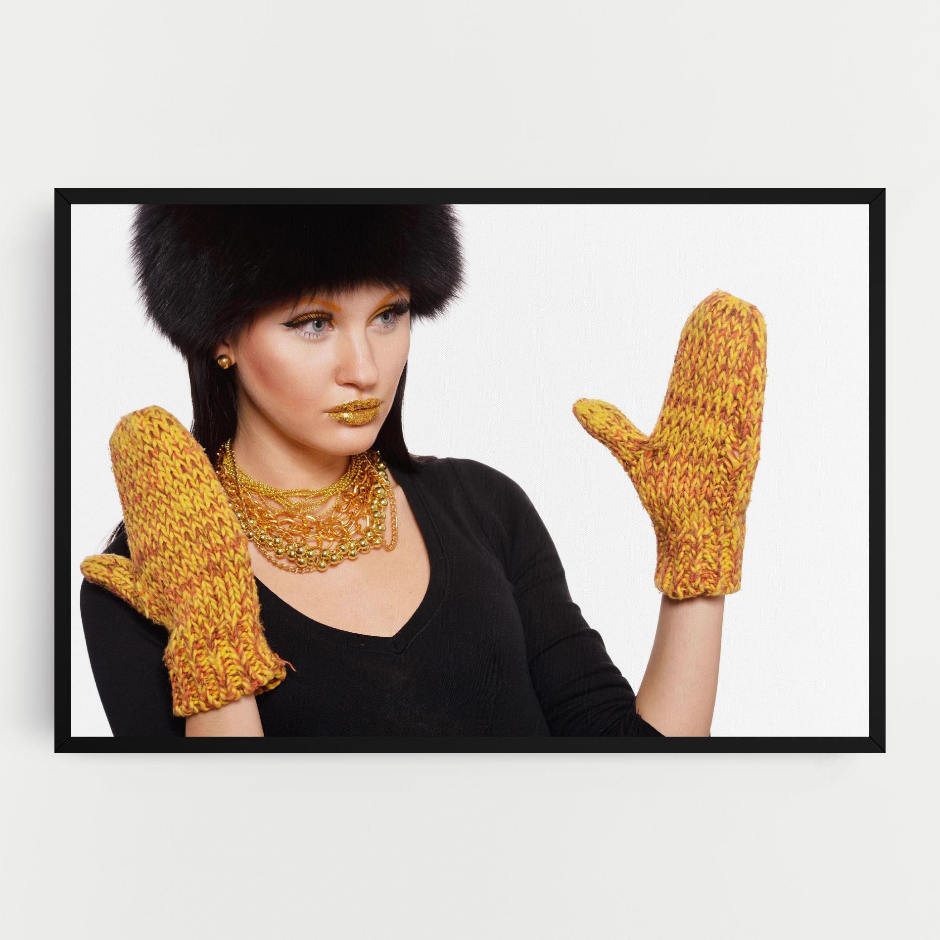 Leinwandbild Gold Accessories mockup 0