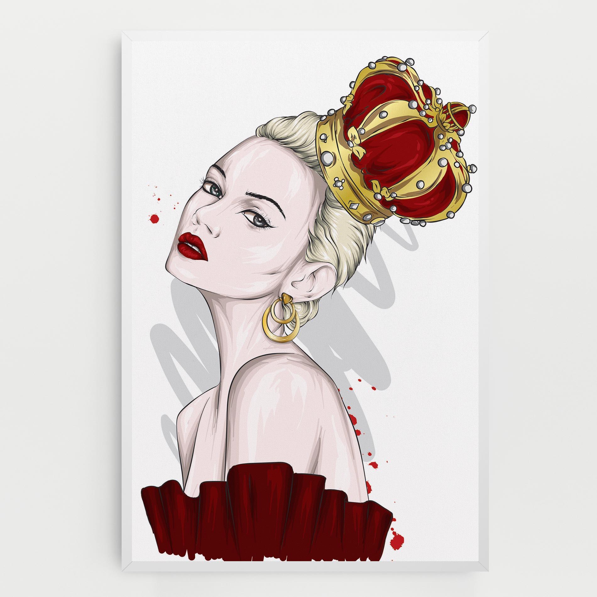 Leinwandbild Big Red Crown mockup 0