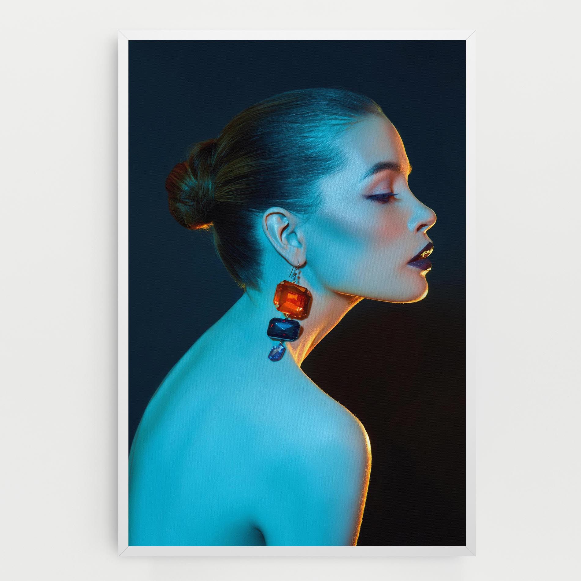 Blue Light Earring mockup 0