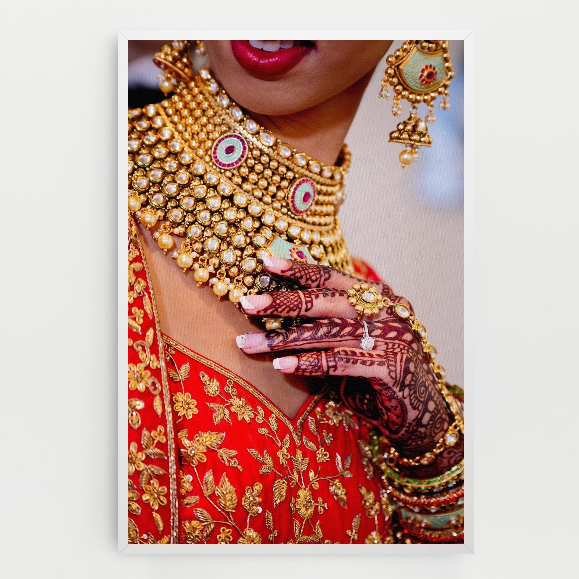 Leinwandbild Gold Beautiful Jewelry mockup 0