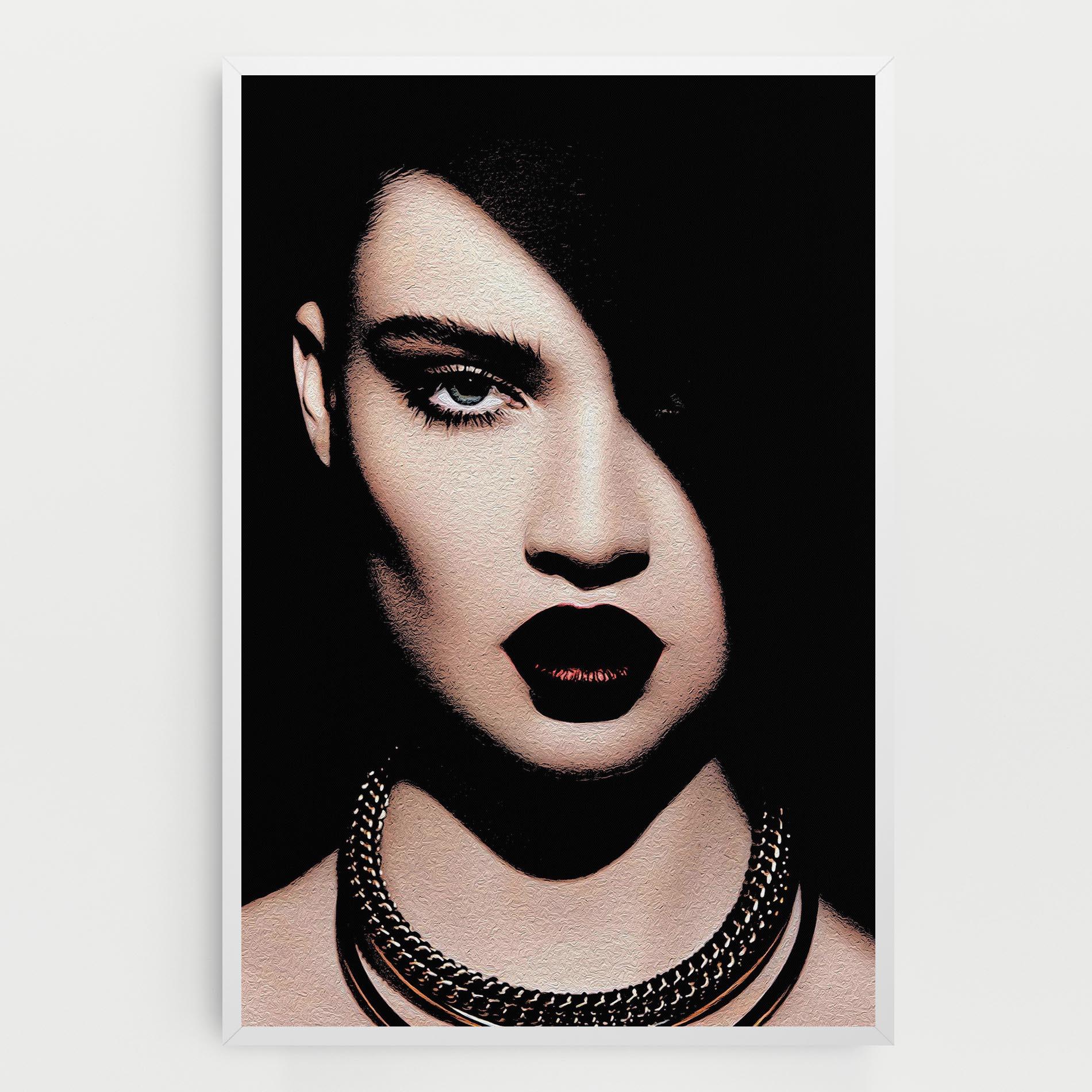 Leinwandbild Gold Necklace mockup 0