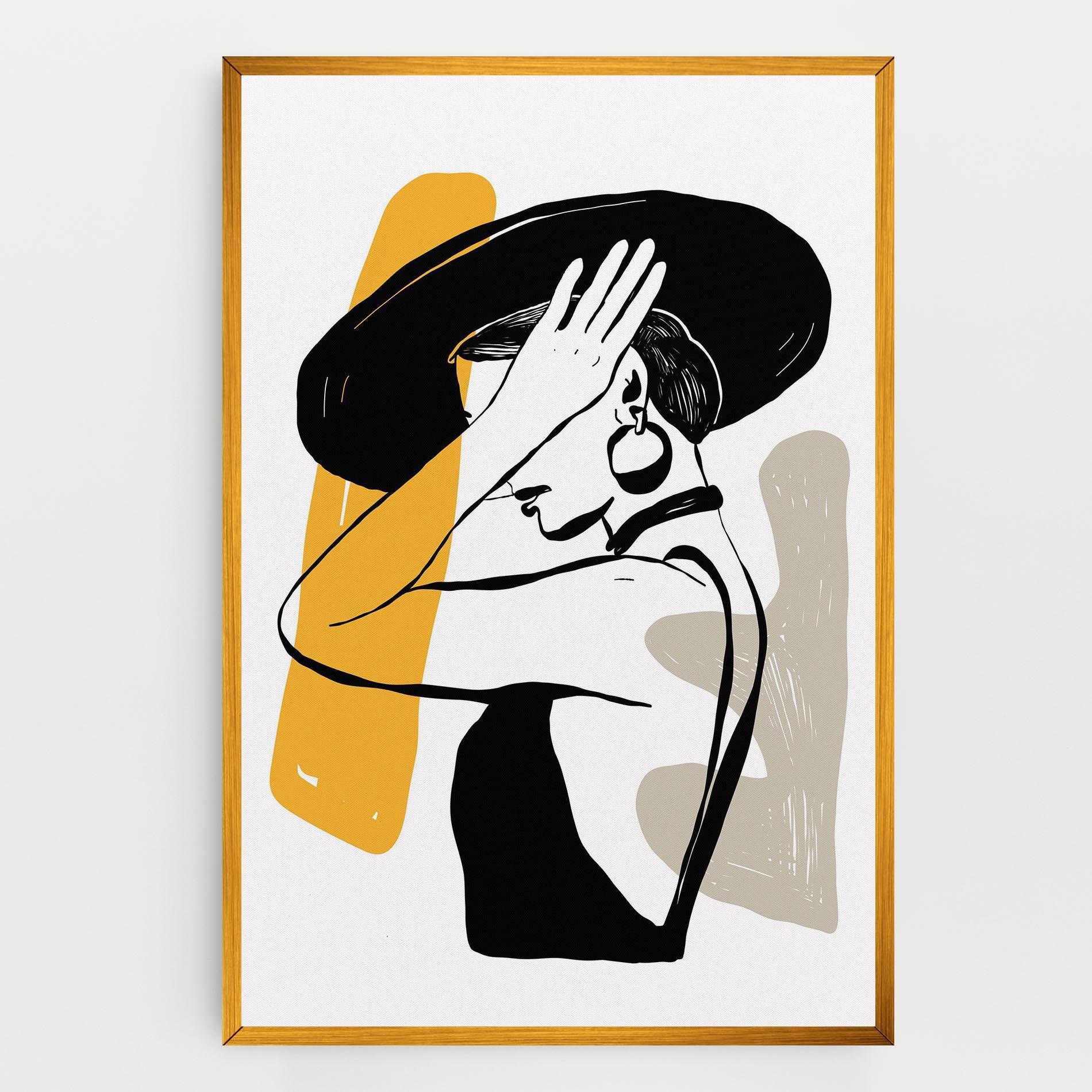 Leinwandbild Big Earring mockup 0