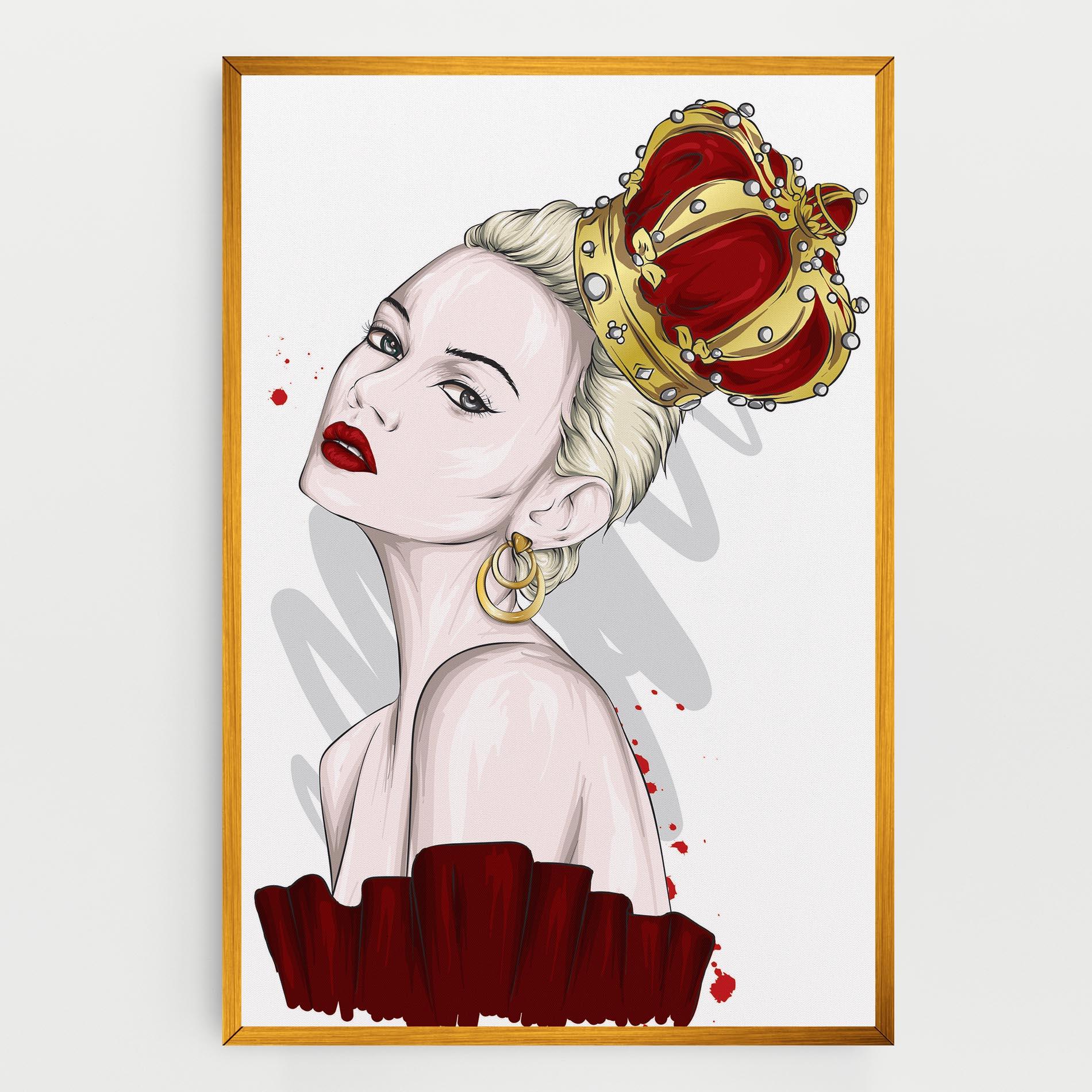 Leinwandbild Big Red Crown mockup 0