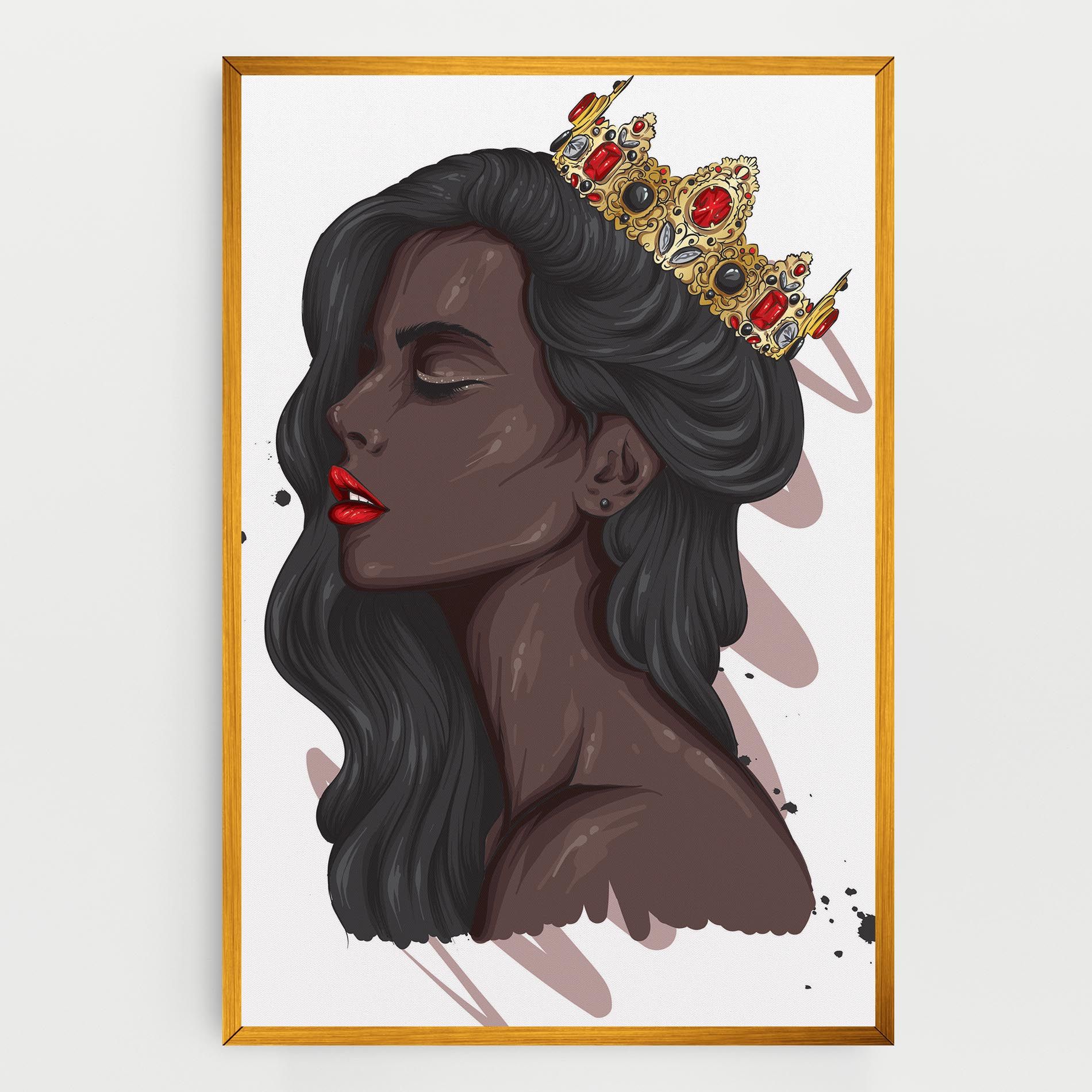 Black Woman With Crown mockup 0