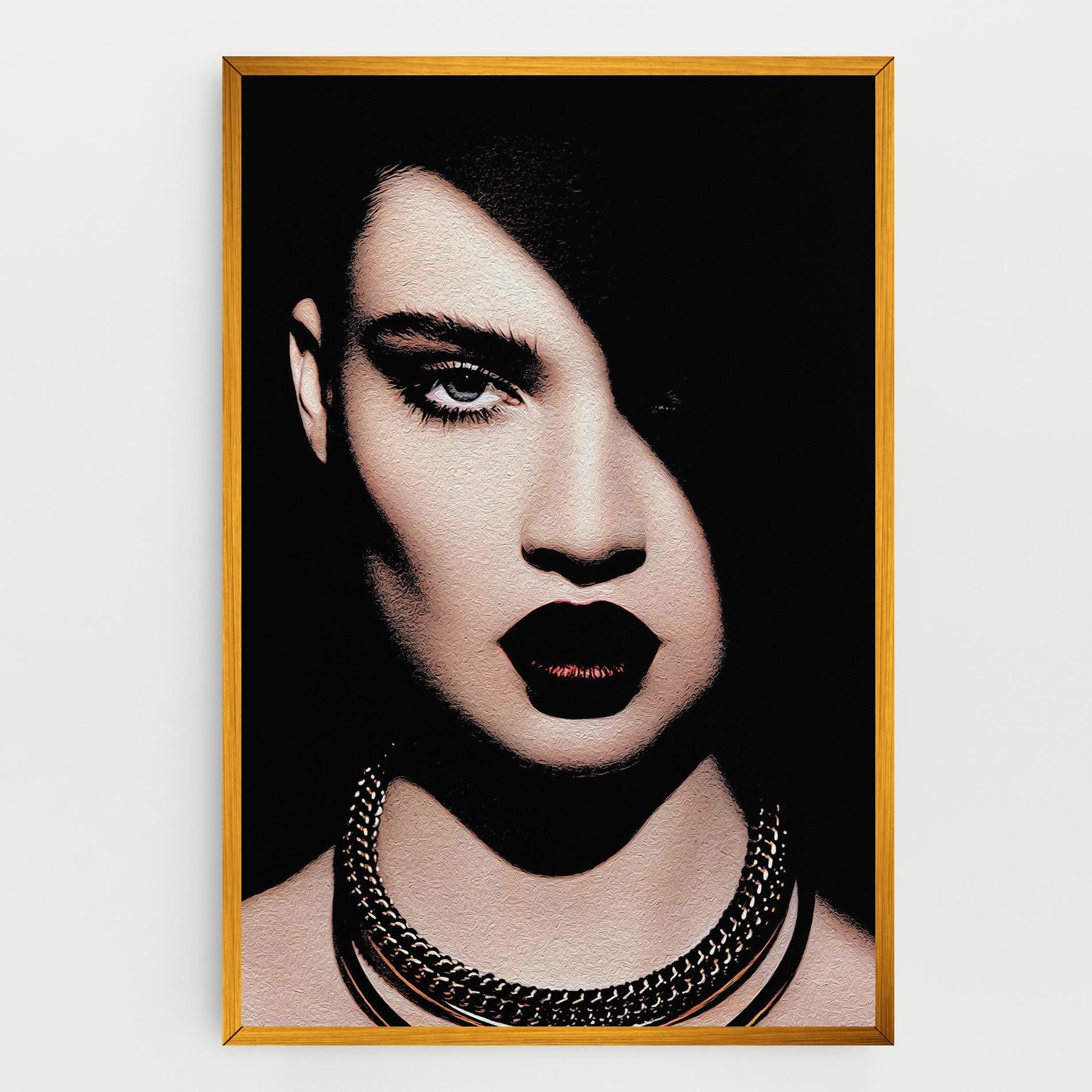 Leinwandbild Gold Necklace mockup 0