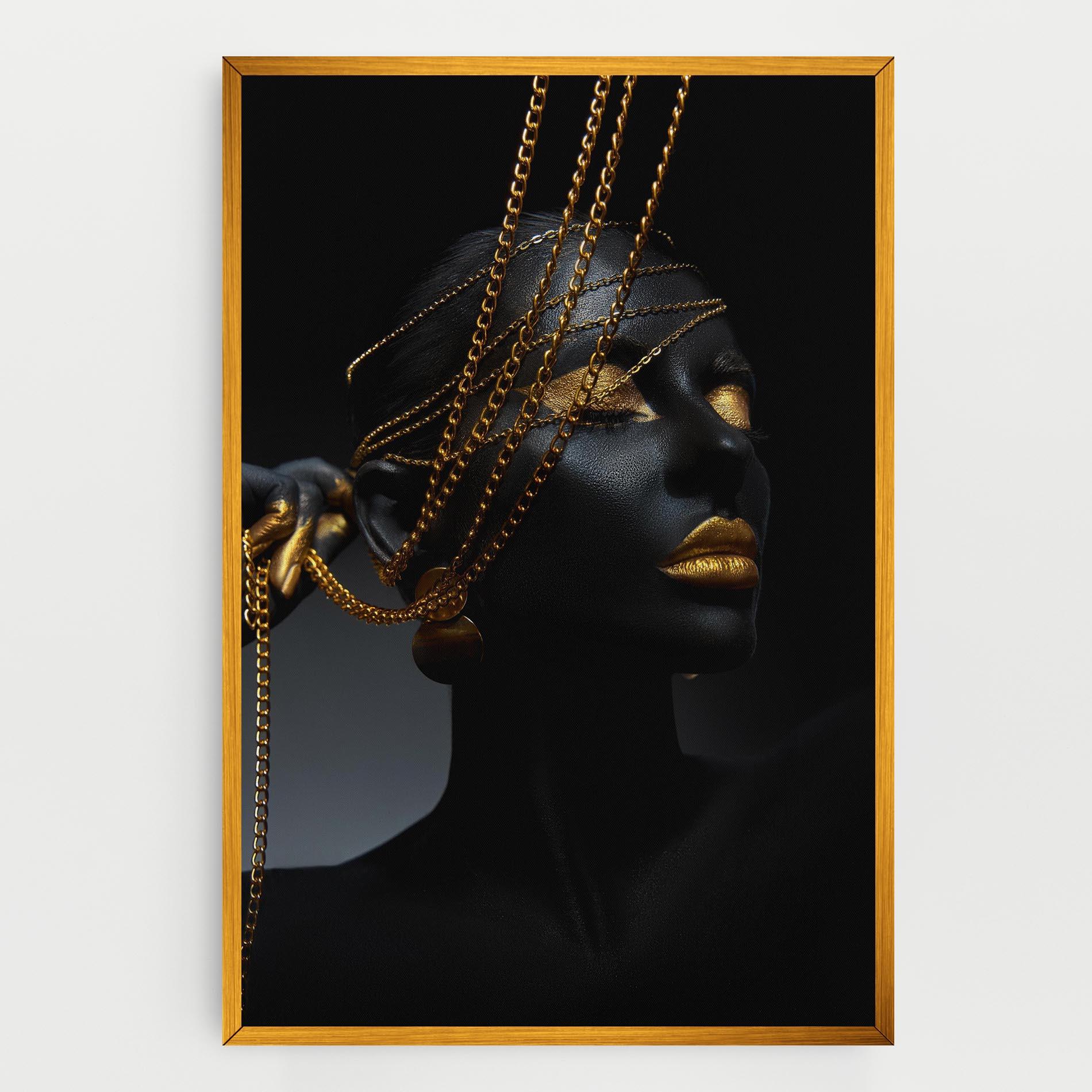 Leinwandbild Pretty Gold Chain mockup 0