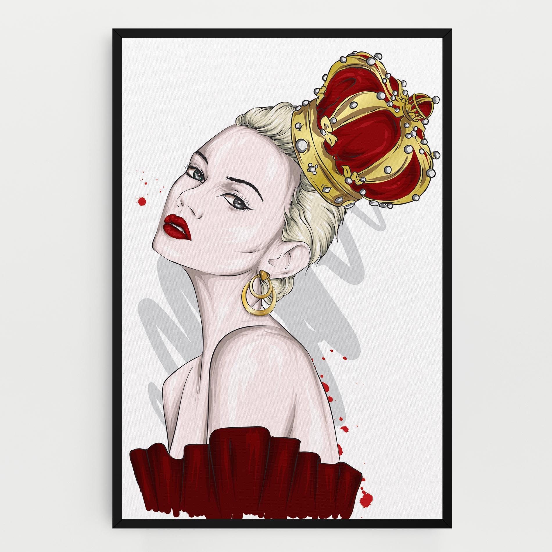 Leinwandbild Big Red Crown mockup 0