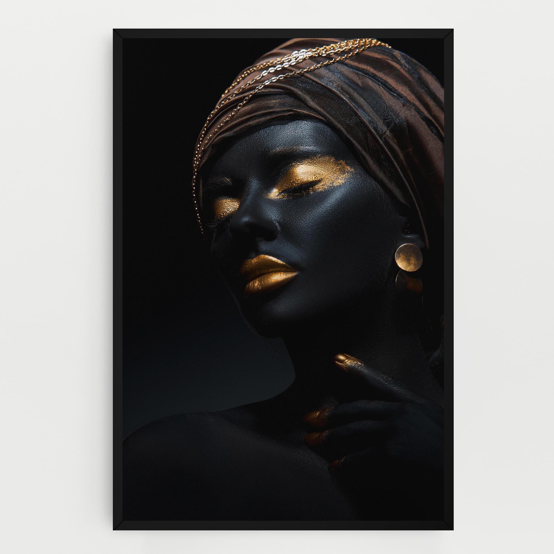 Leinwandbild Gold Accessory And Makeup mockup 0