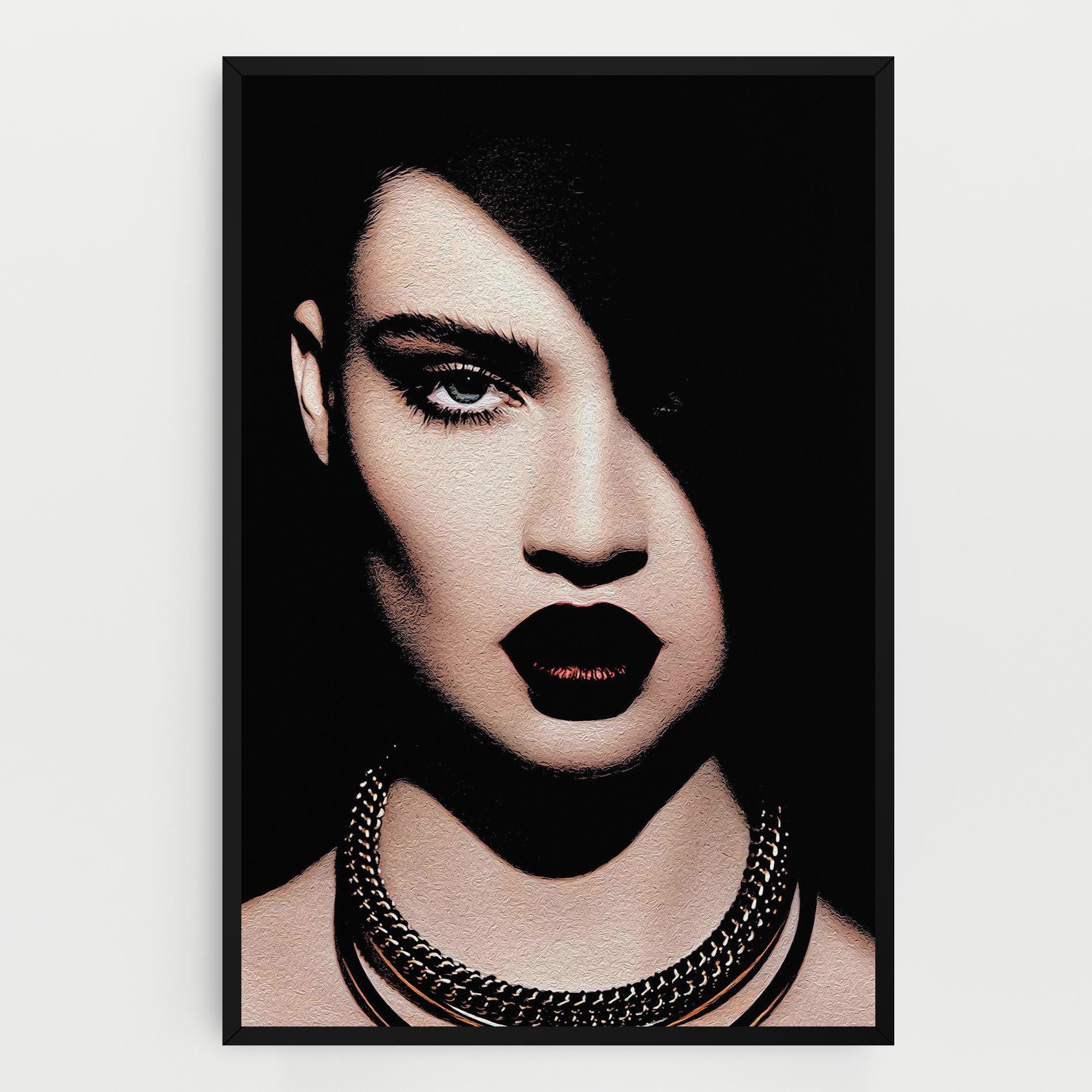 Leinwandbild Gold Necklace mockup 0