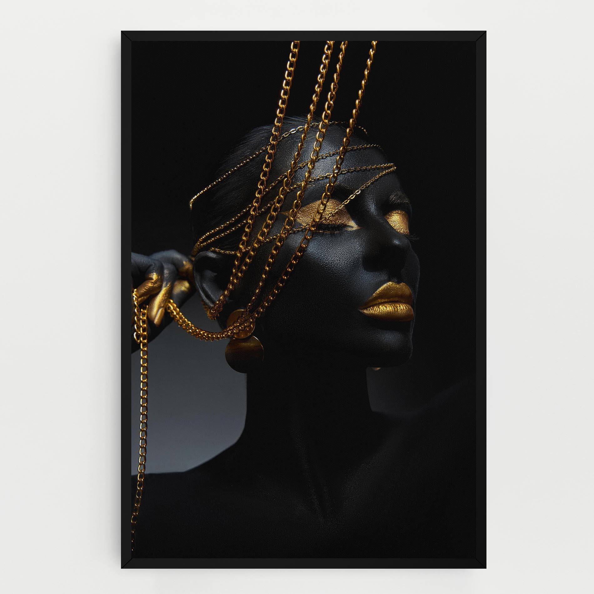 Leinwandbild Pretty Gold Chain mockup 0