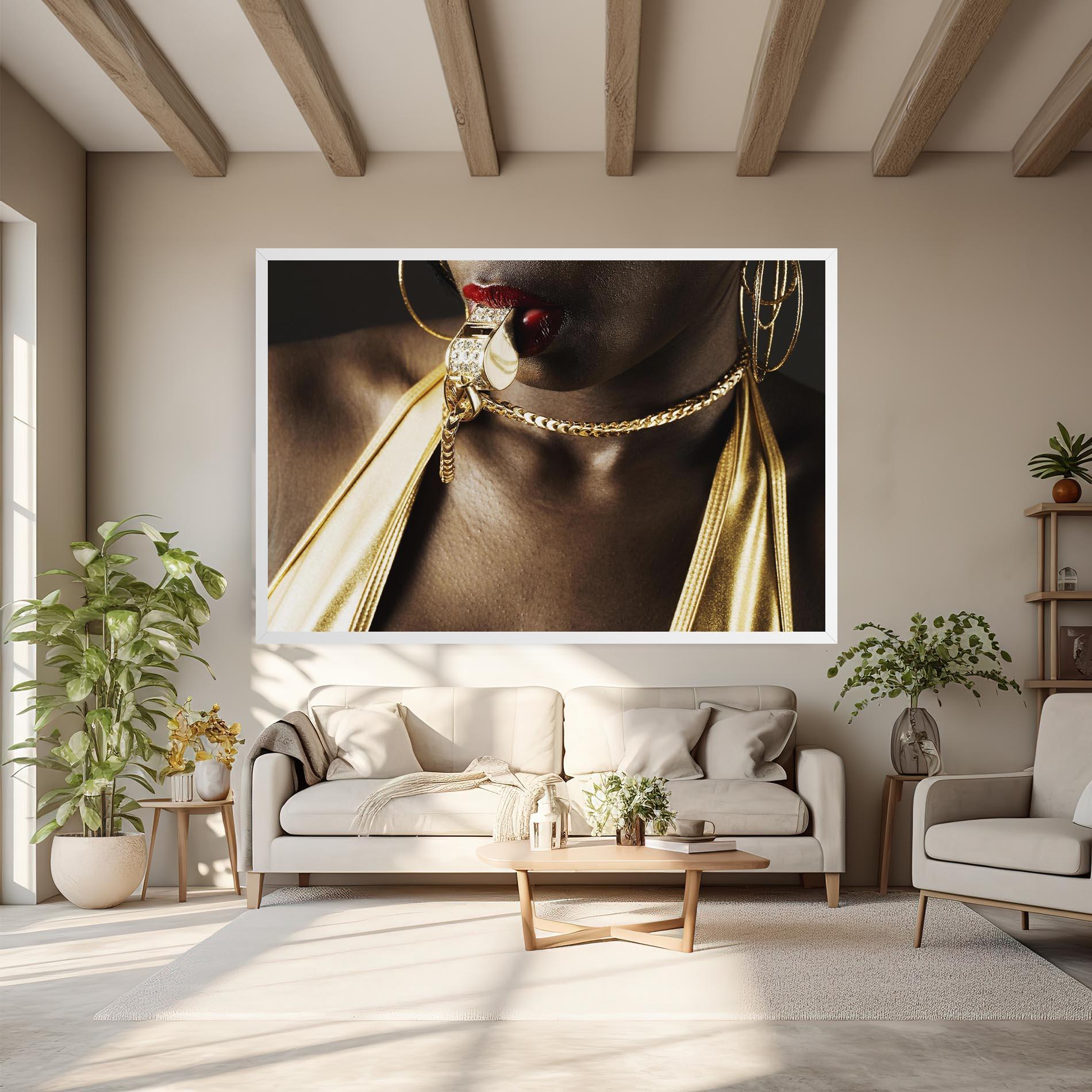 Leinwandbild Golden Whistle mockup 6