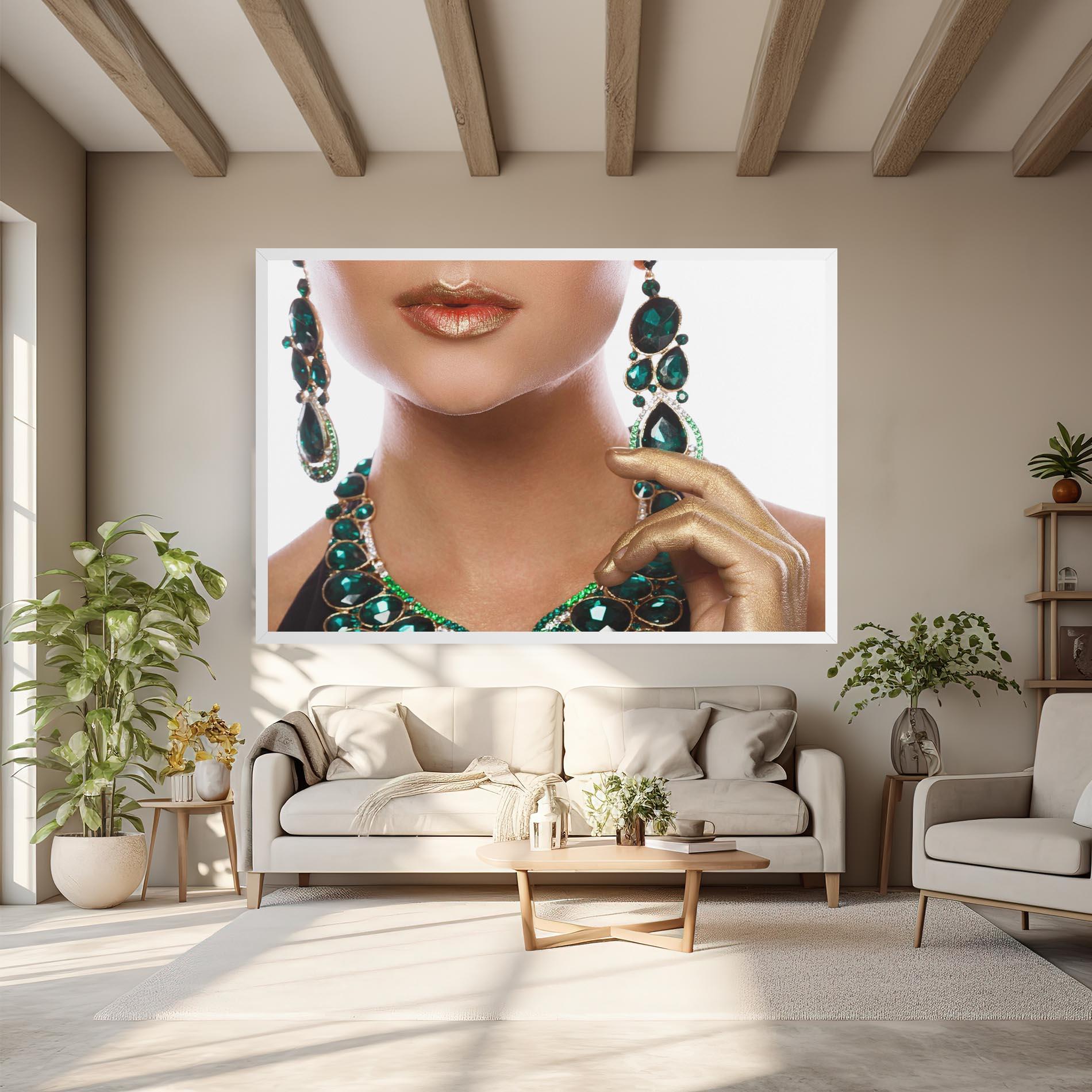 Leinwandbild Green Accessory mockup 6