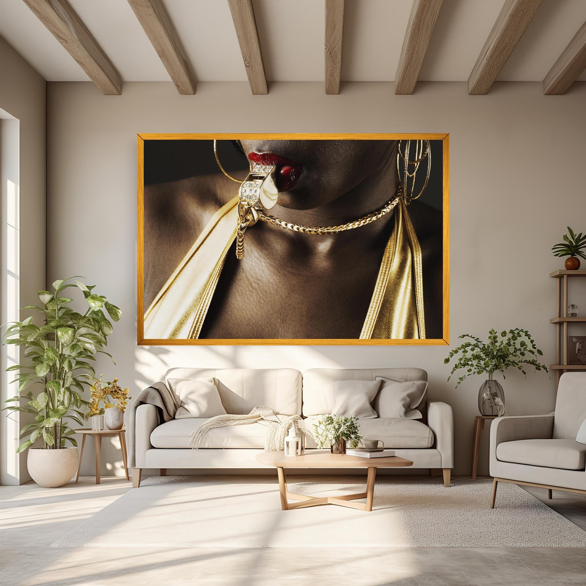 Leinwandbild Golden Whistle mockup 6