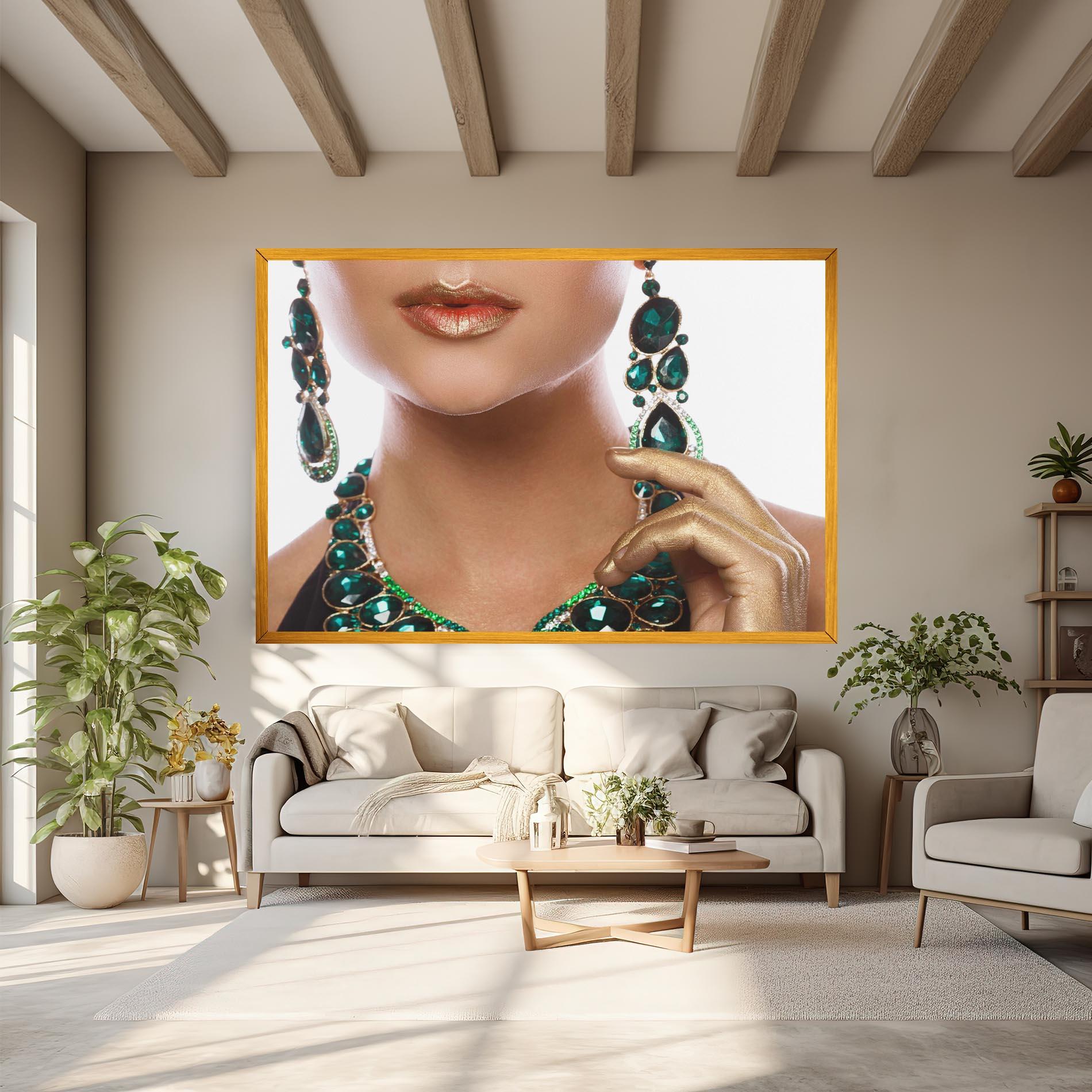 Leinwandbild Green Accessory mockup 6