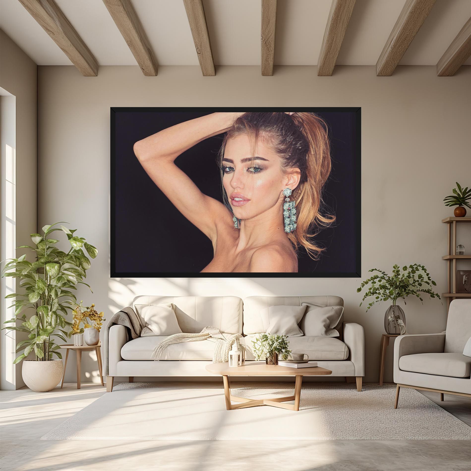 Flower Earrings mockup 6