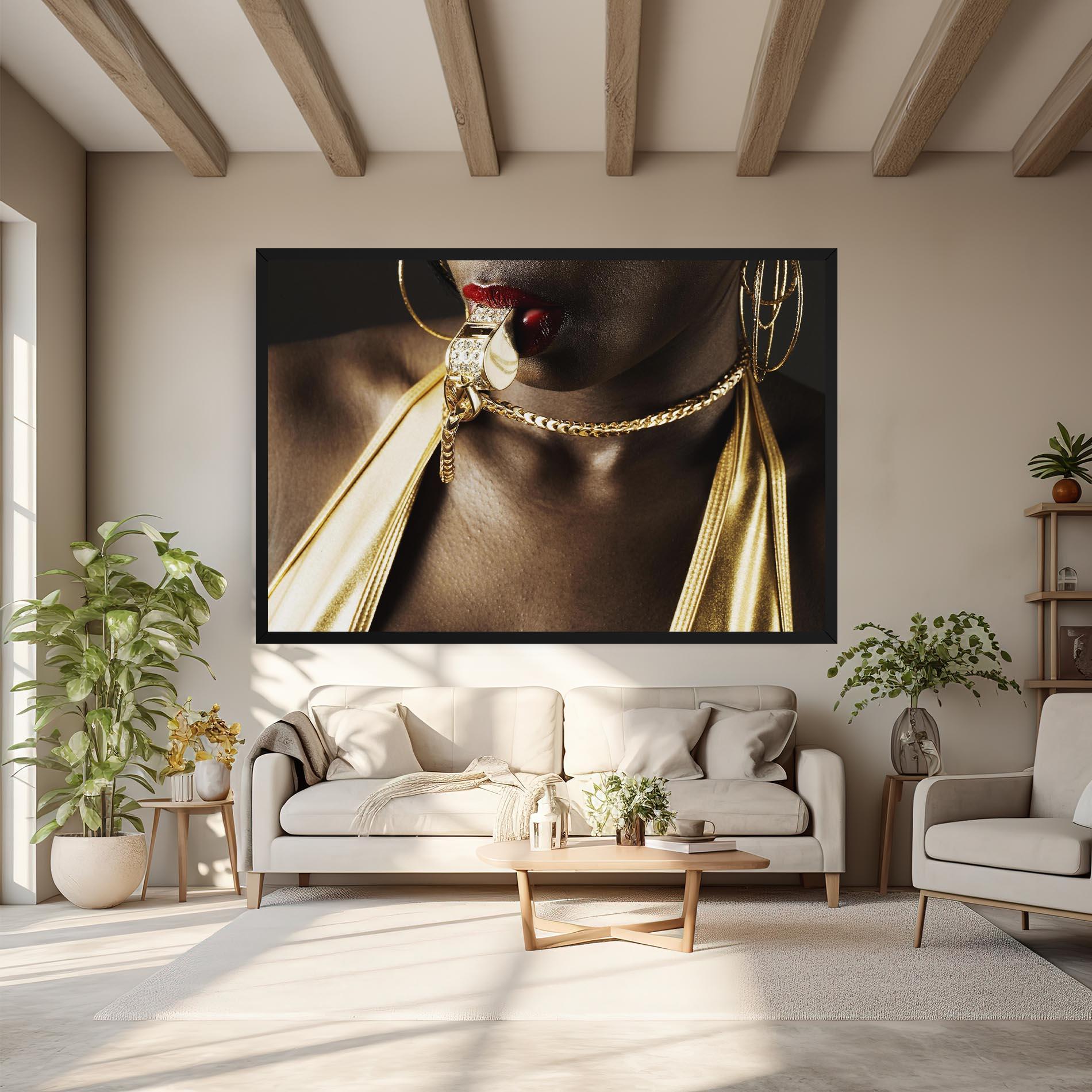 Leinwandbild Golden Whistle mockup 6