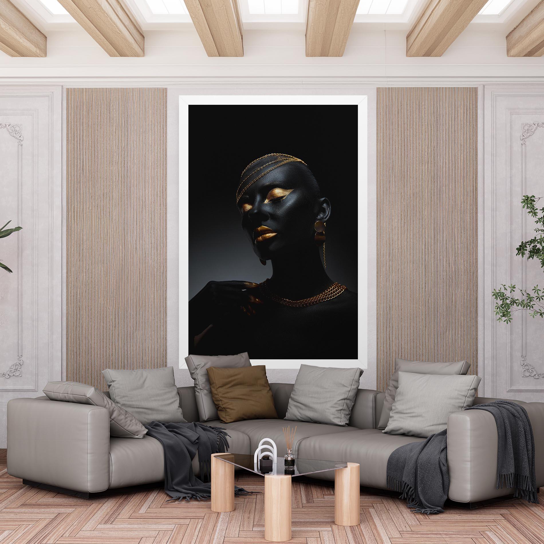 Leinwandbild Beauty Gold mockup 6