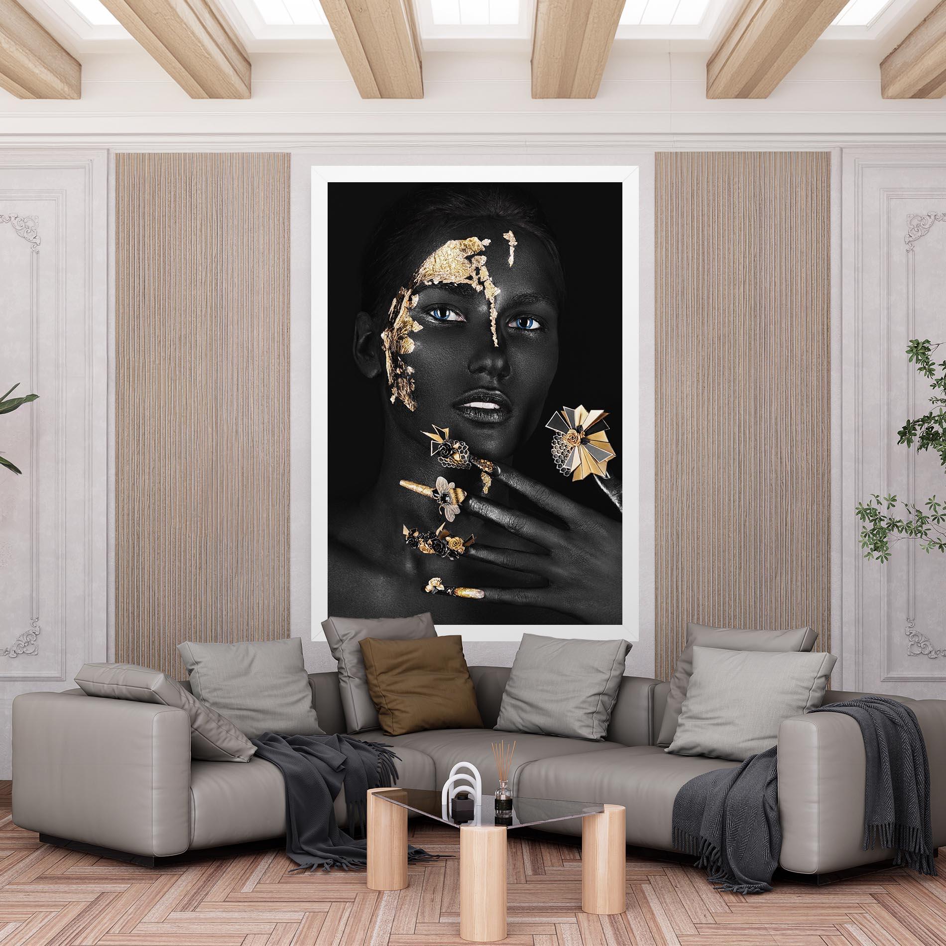 Leinwandbild Black Art Makeup mockup 6