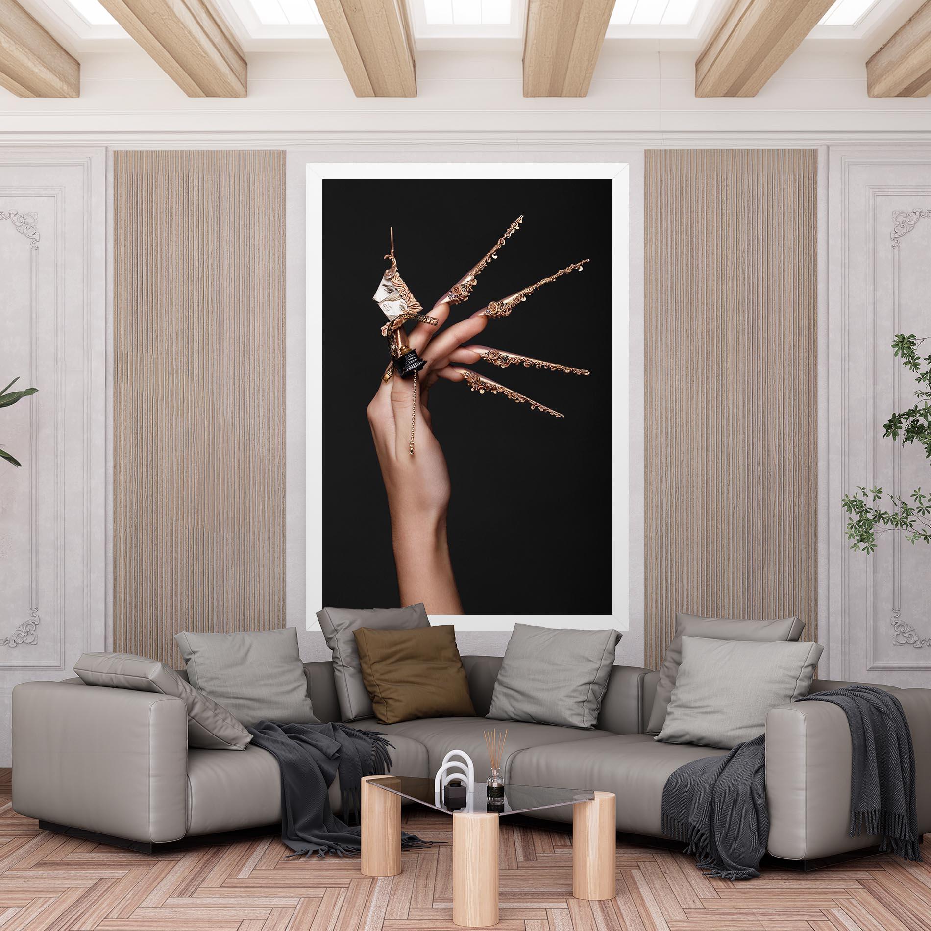 Leinwandbild Creative Design Nails mockup 6