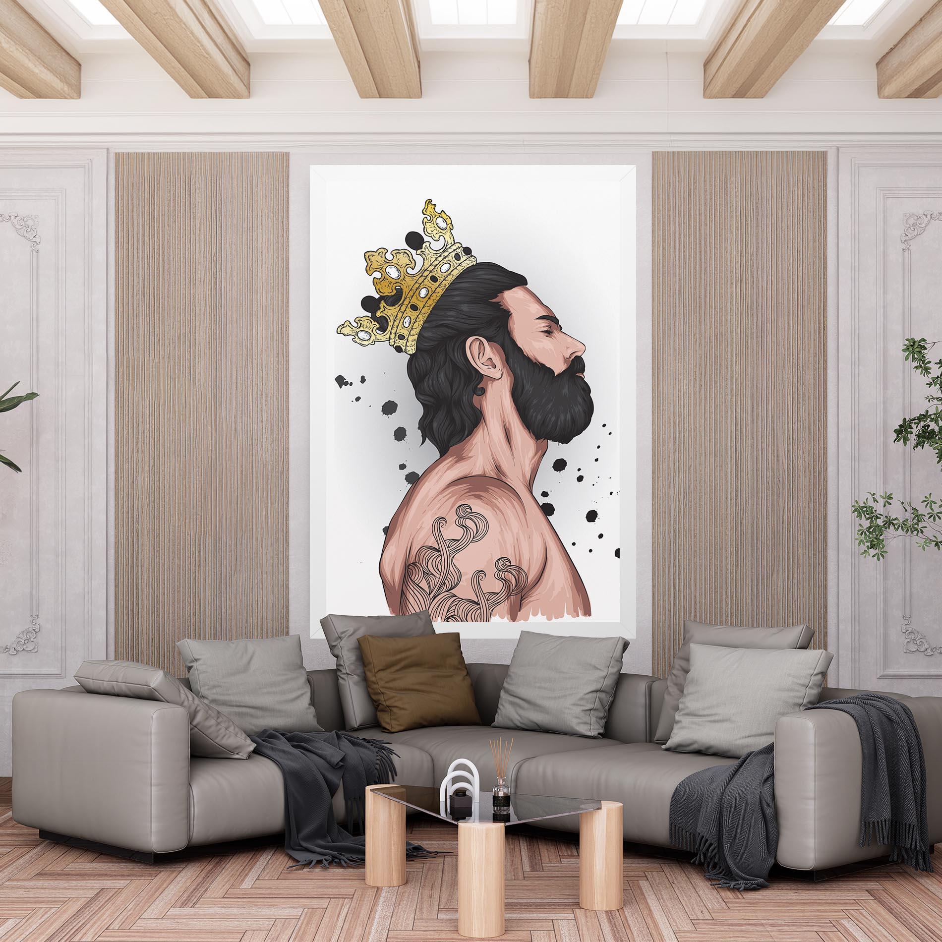 Leinwandbild Male With Crown mockup 6