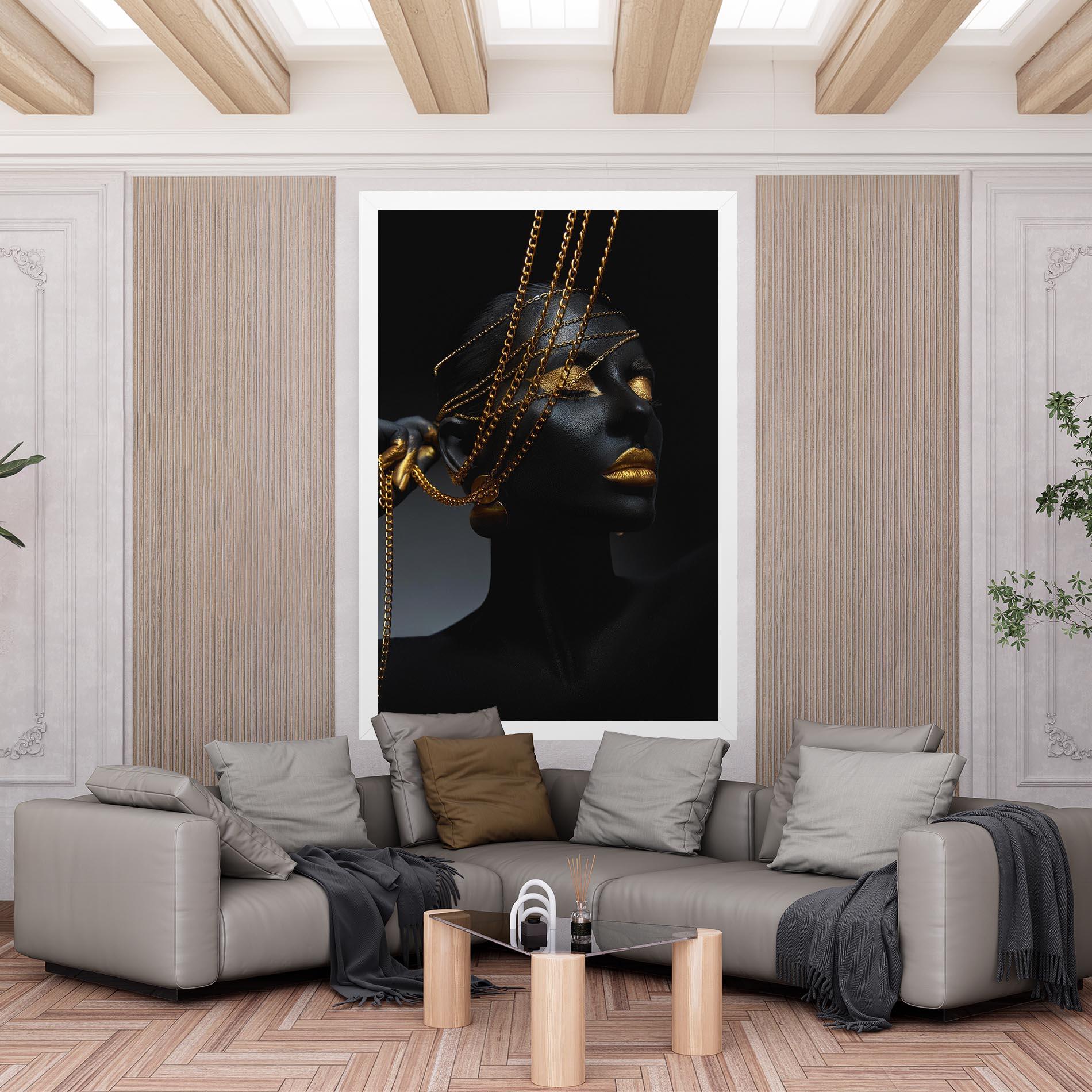 Leinwandbild Pretty Gold Chain mockup 6