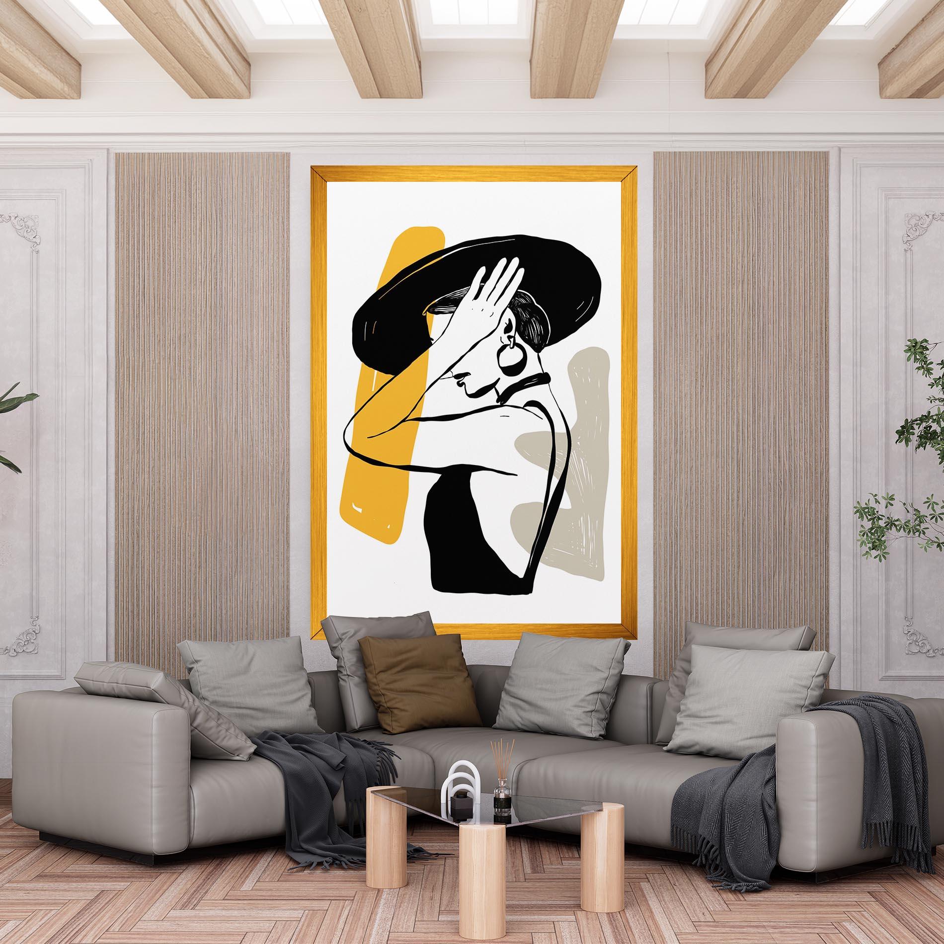 Leinwandbild Big Earring mockup 6