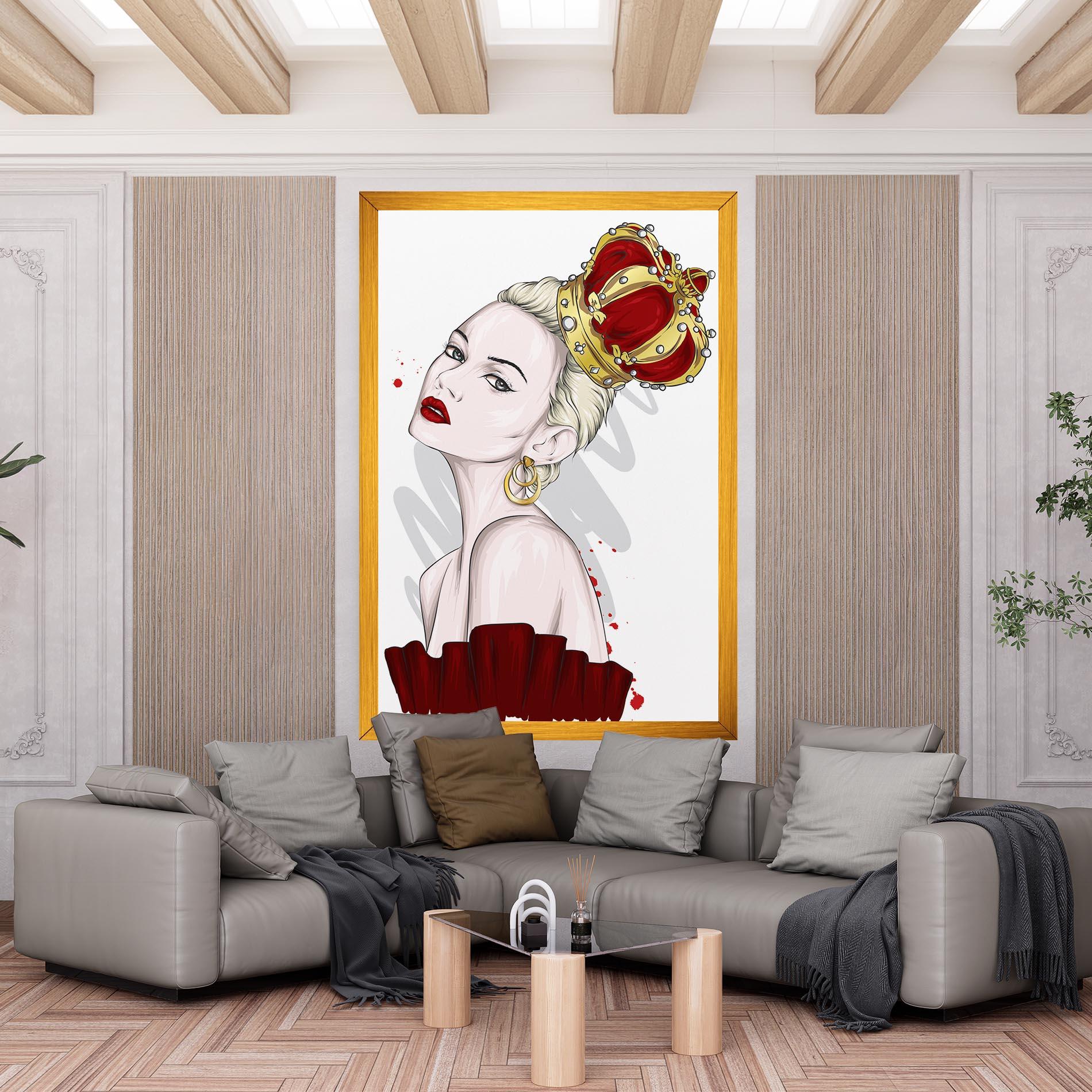Leinwandbild Big Red Crown mockup 6