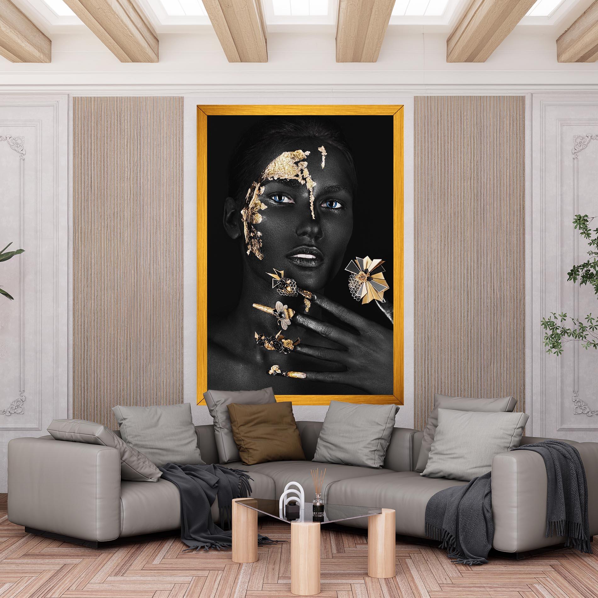 Leinwandbild Black Art Makeup mockup 6