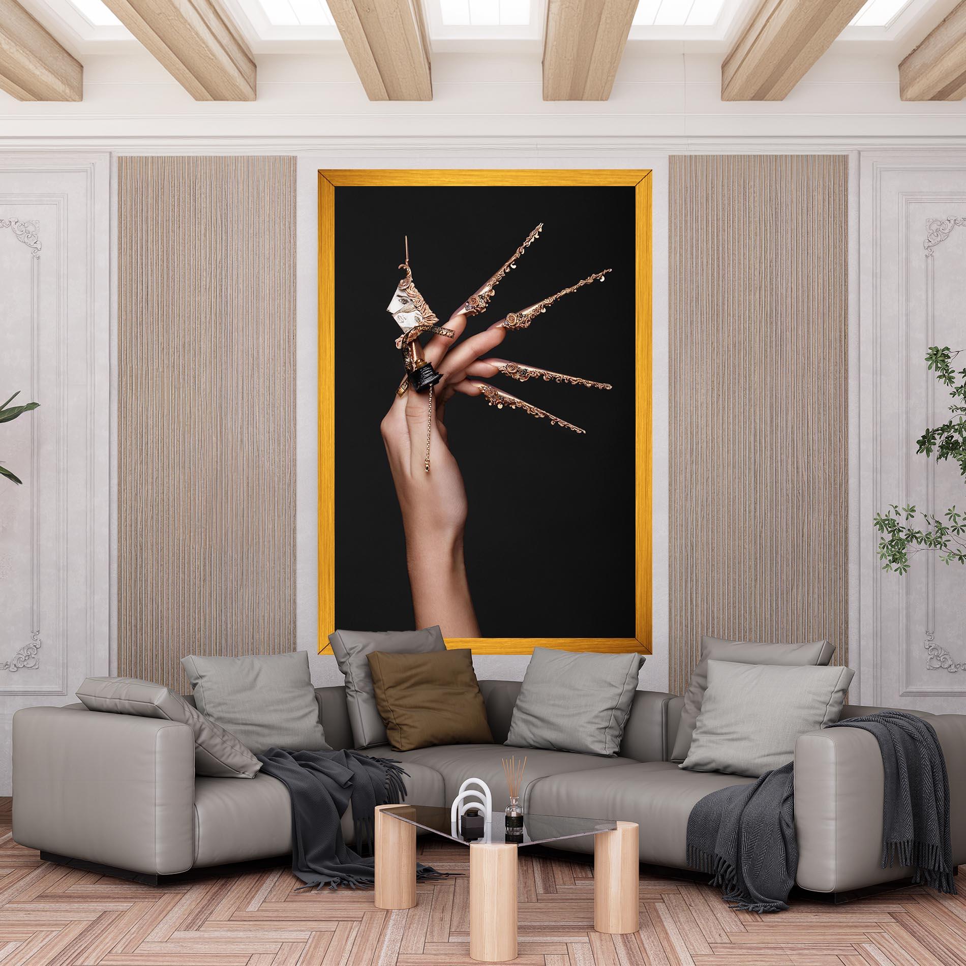 Leinwandbild Creative Design Nails mockup 6