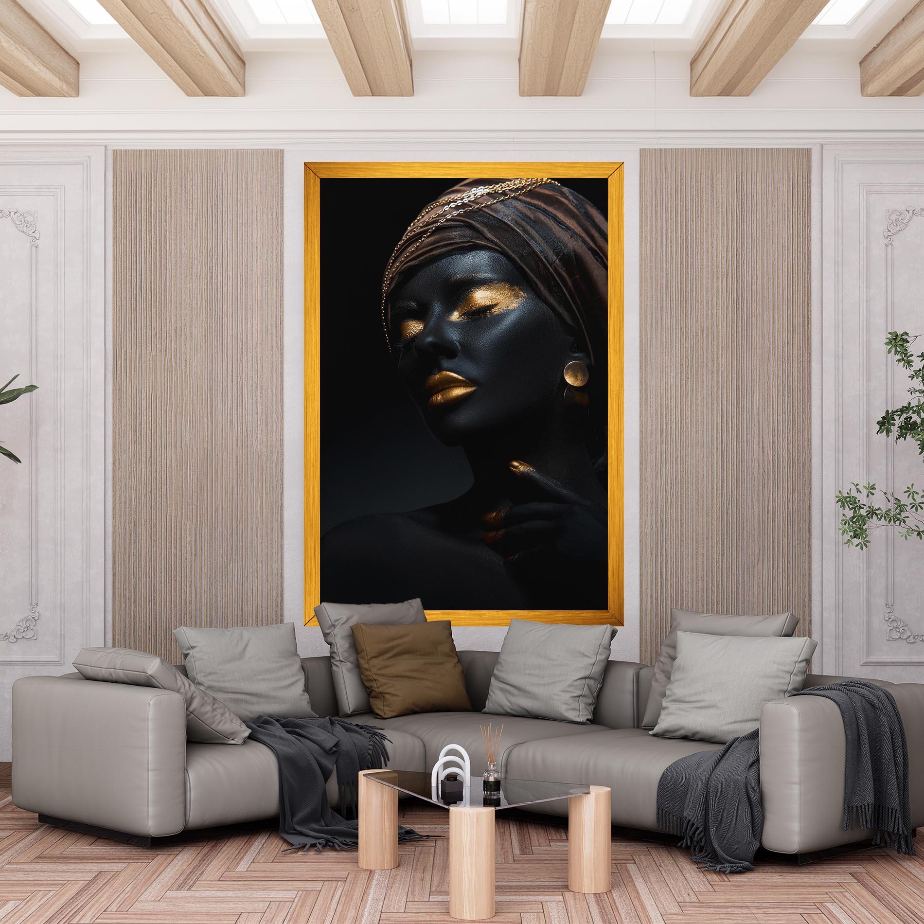 Leinwandbild Gold Accessory And Makeup mockup 6